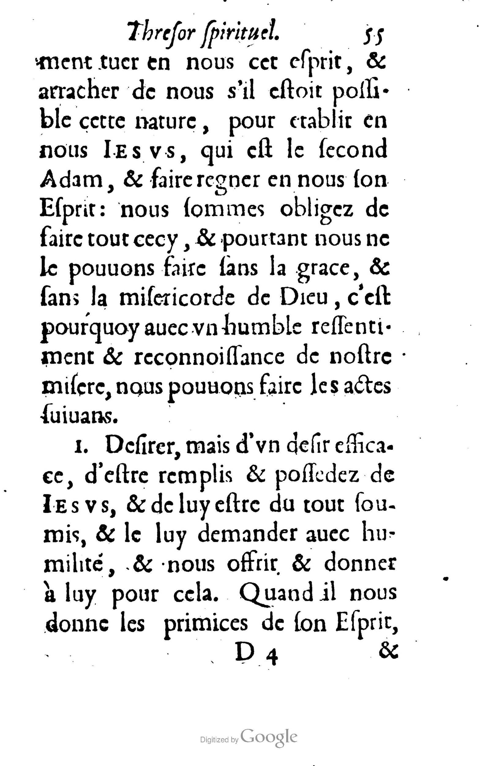 1633 - François Waudré - Trésor spirituel contenant les excellences du christianisme - BM Lyon