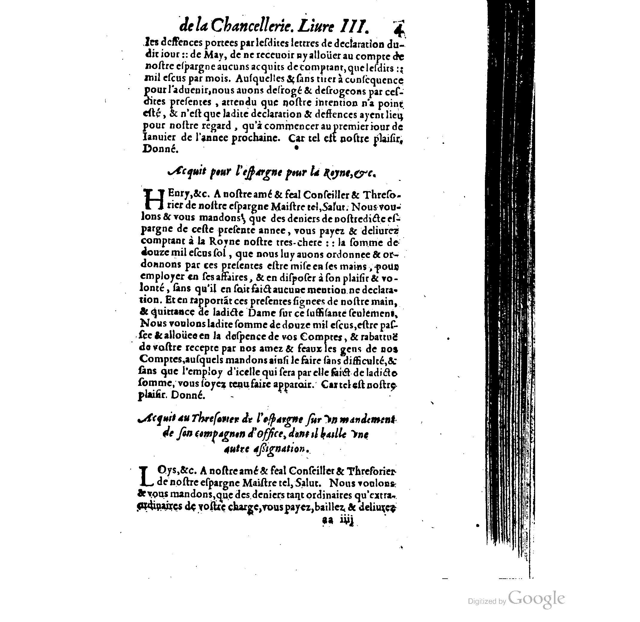 1614 - Jean Richer - Trésor du nouveau style et protocole de la chancellerie de France - BSB Munich
