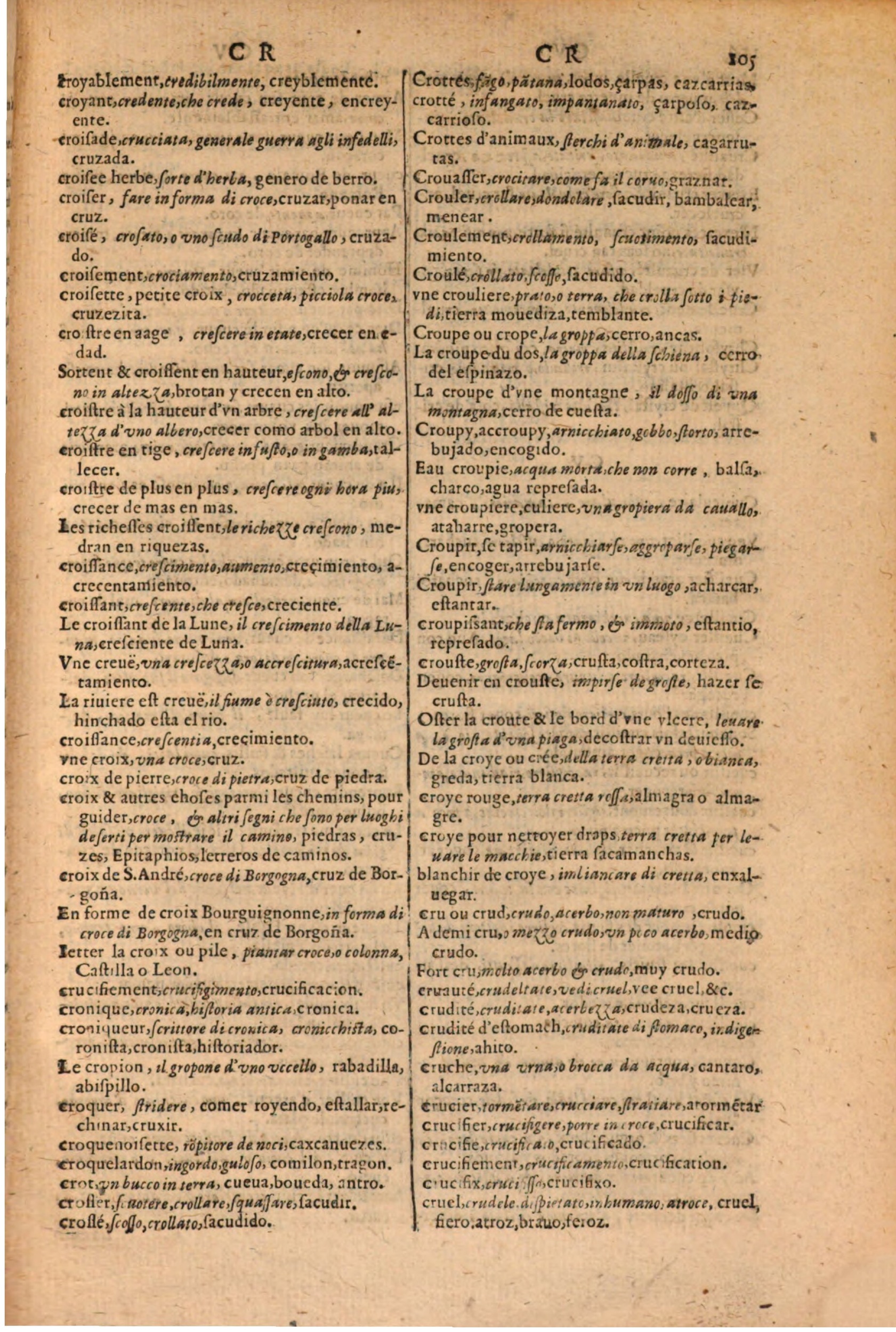 1616 - Pierre de la Rovière - Trésor des trois langues (Seconde partie) - BSB Munich