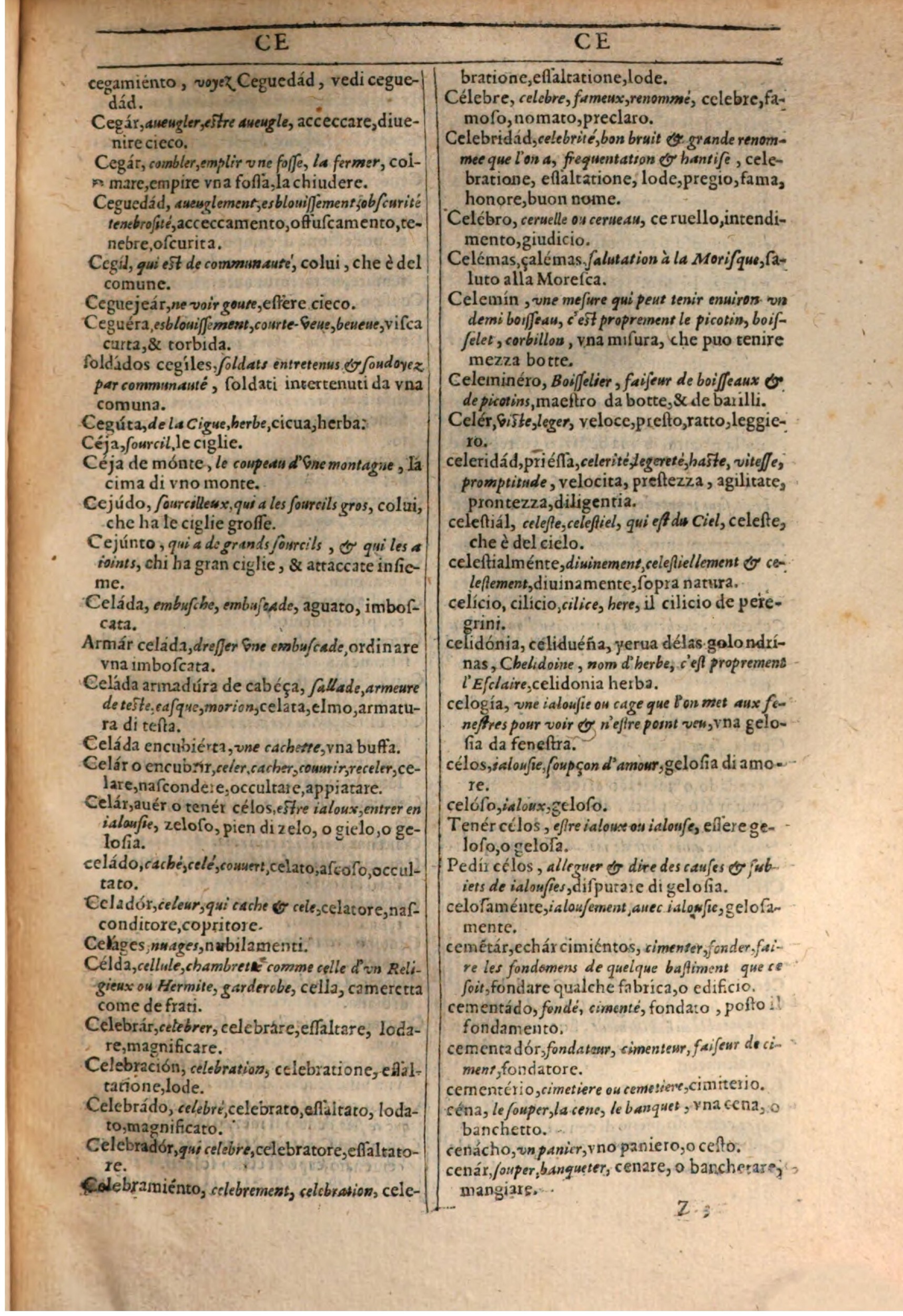1609 - Philippe Albert et Alexandre Pernet - Trésor des trois langues française, italienne et espagnole (Première partie) - BSB Munich 1609 - Philippe Albert et Alexandre Pernet - Trésor des trois langues française, italienne et espagnole (Première partie) - BSB Munich