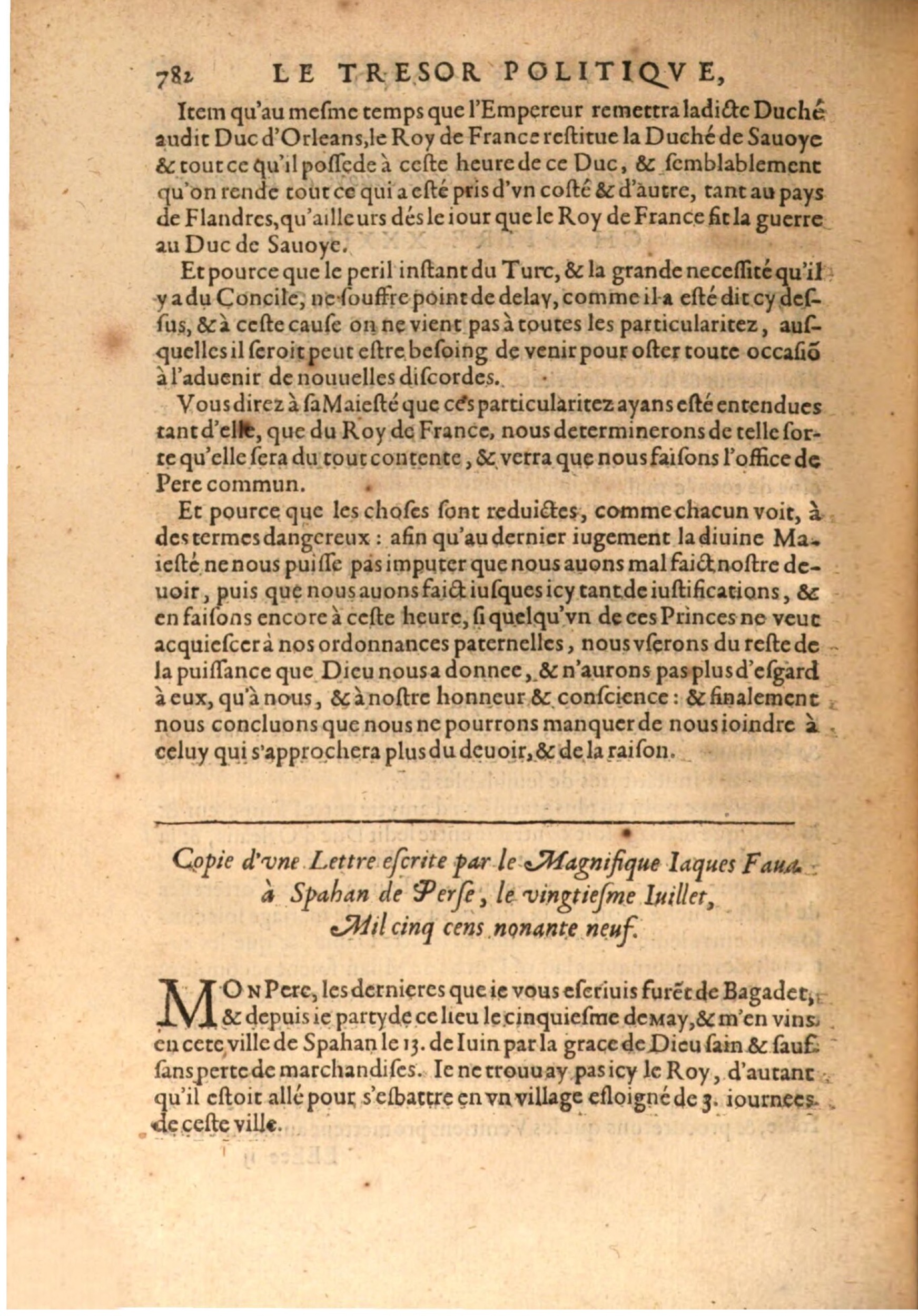 1608 - Nicolas Du Fossé - Trésor politique - BSB Munich