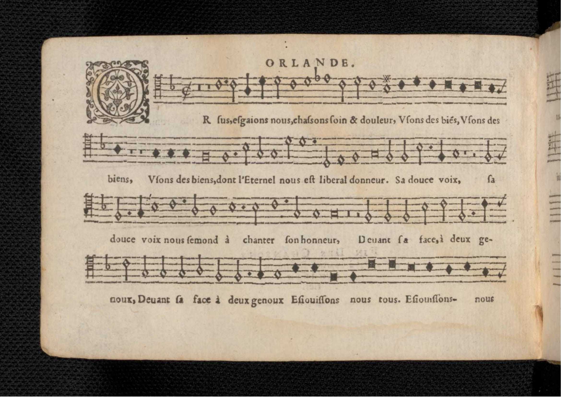 1576 - [Pierre de Saint-André] - Trésor de musique d’Orlande de Lassus Tenor - KBR Bruxelles