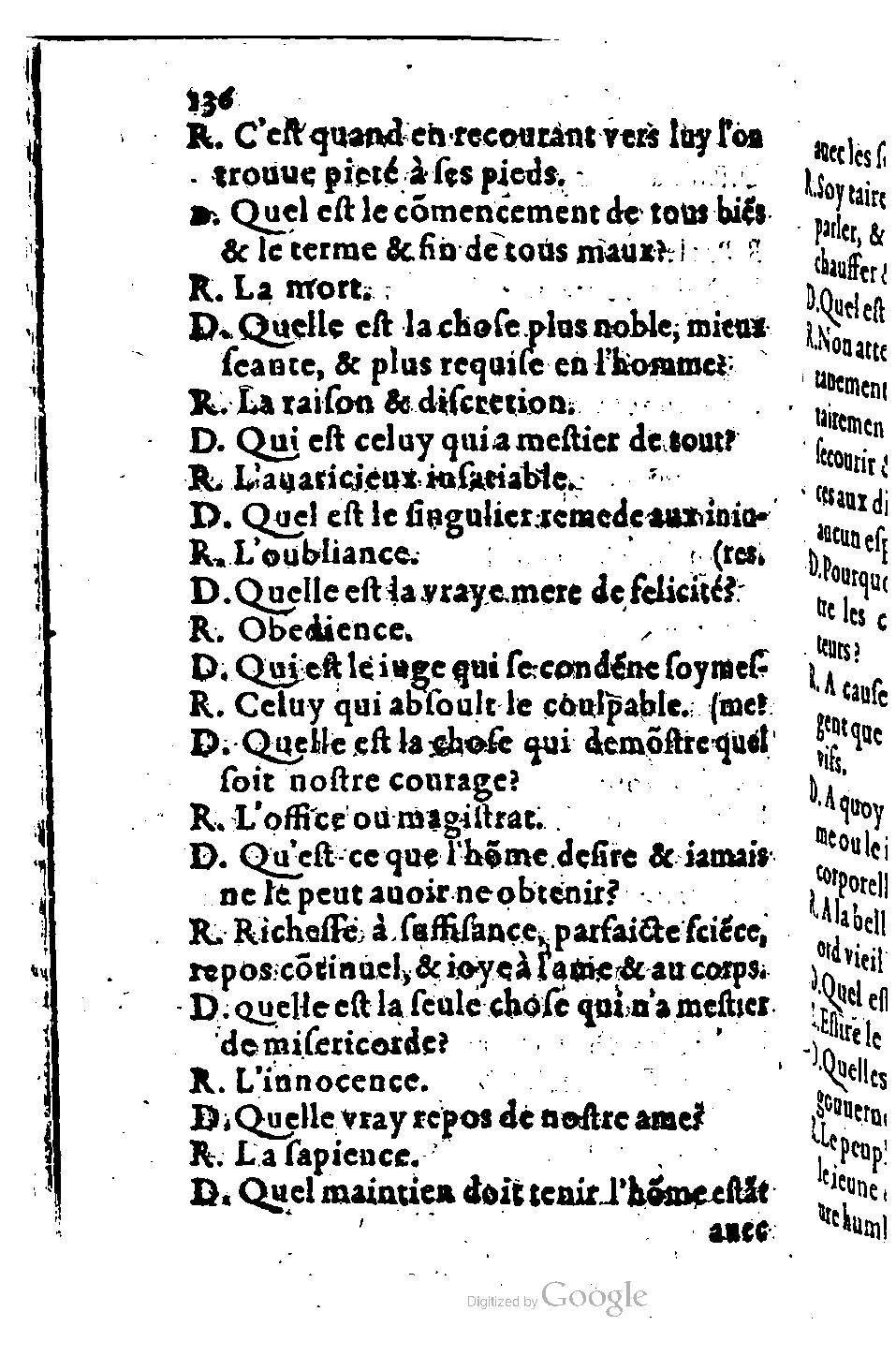 1582 - Nicolas Bonfons - Trésor des sentences dorées - BM Lyon