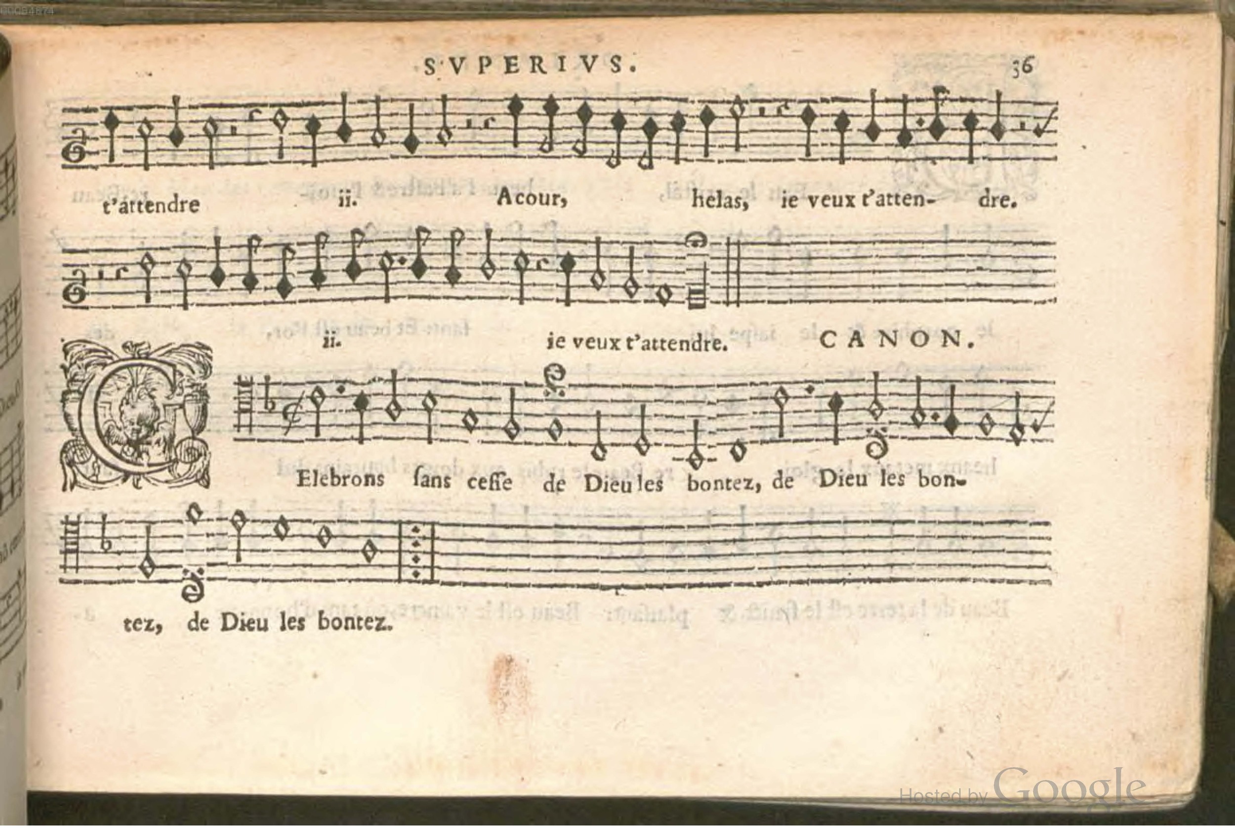1576 - [Pierre de Saint-André] - Trésor de musique d’Orlande de Lassus Superius - BSB Munich
