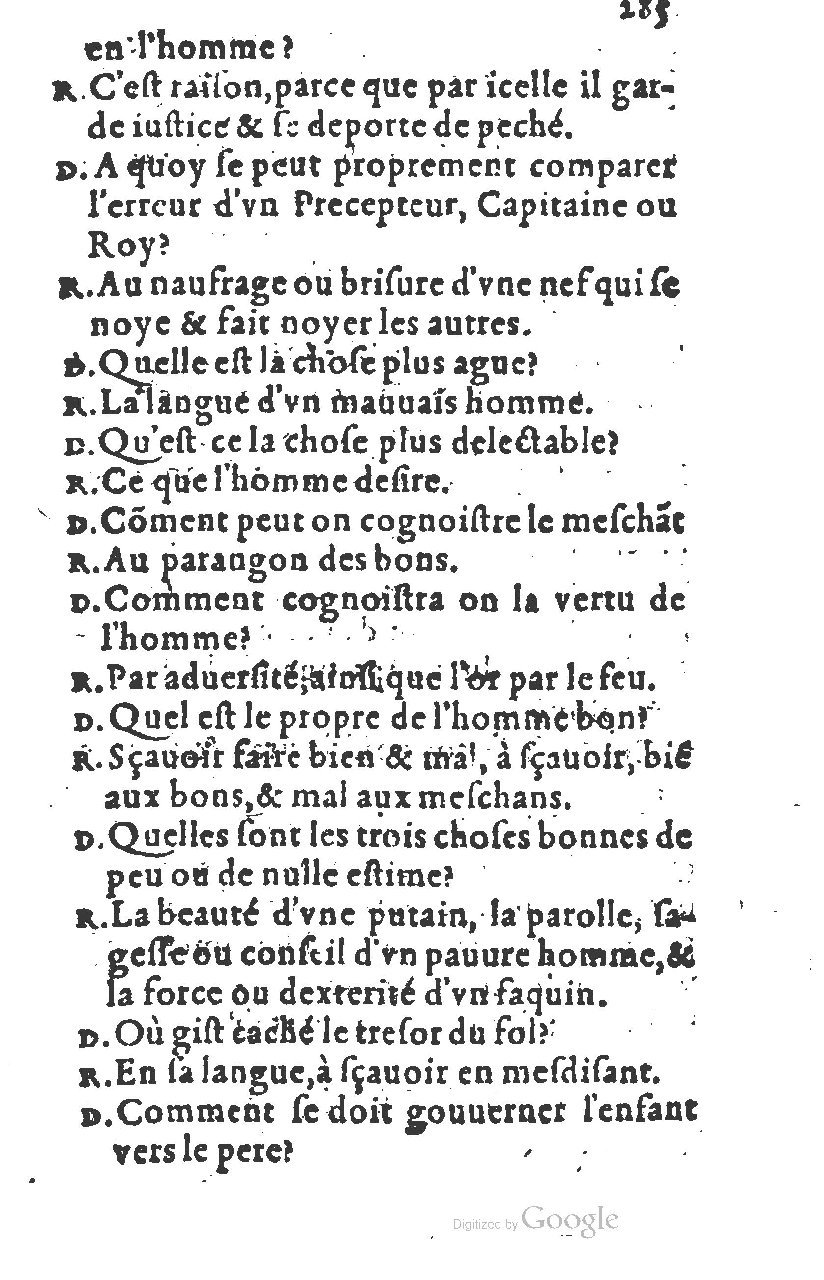 1581 - Nicolas Bonfons  - Trésor des sentences dorées - Princeton