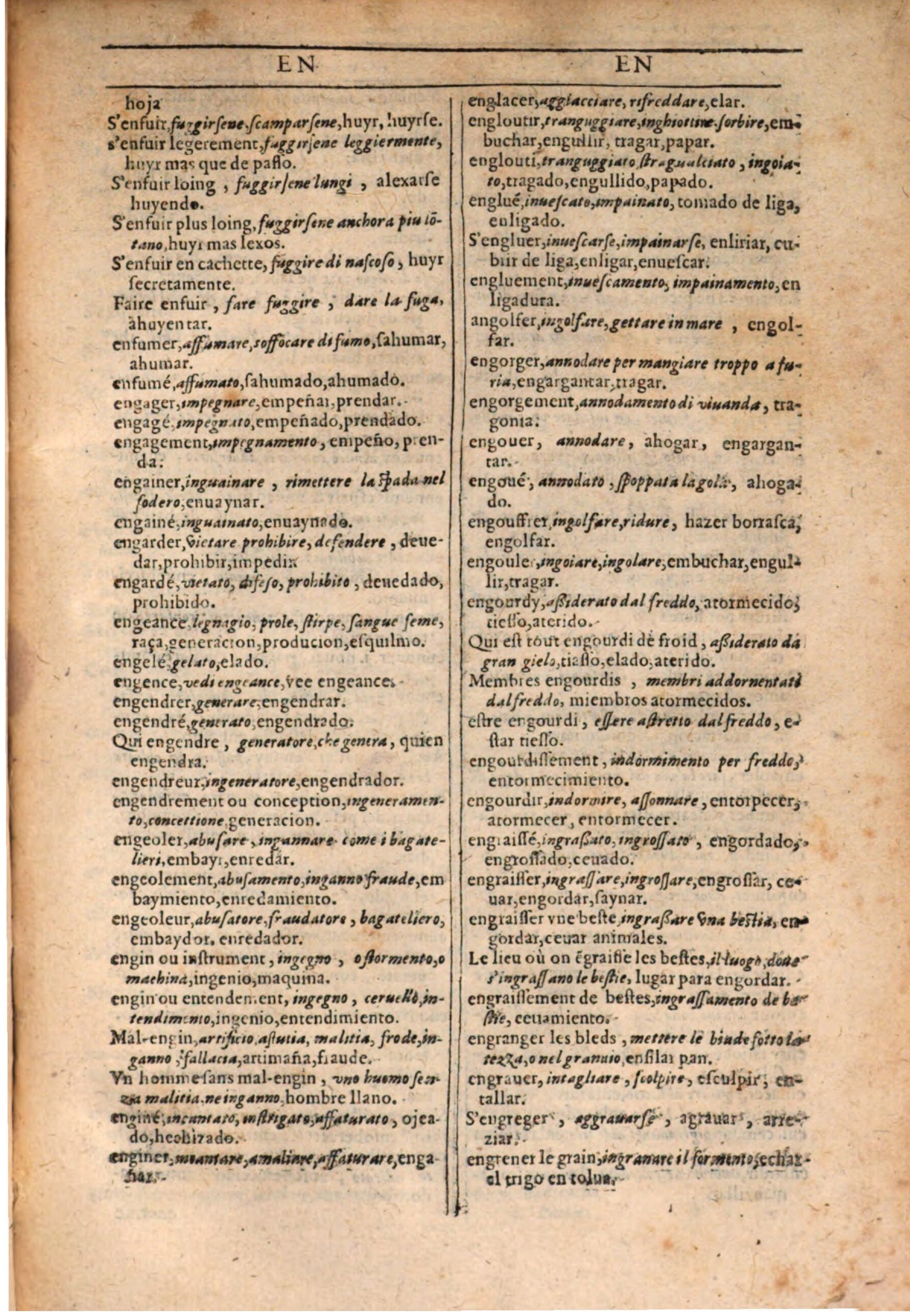 1609 - Philippe Albert et Alexandre Pernet - Trésor des trois langues française, italienne et espagnole (Seconde partie) - BSB Munich 1609 - Philippe Albert et Alexandre Pernet - Trésor des trois langues française, italienne et espagnole (Seconde partie) - BSB Munich