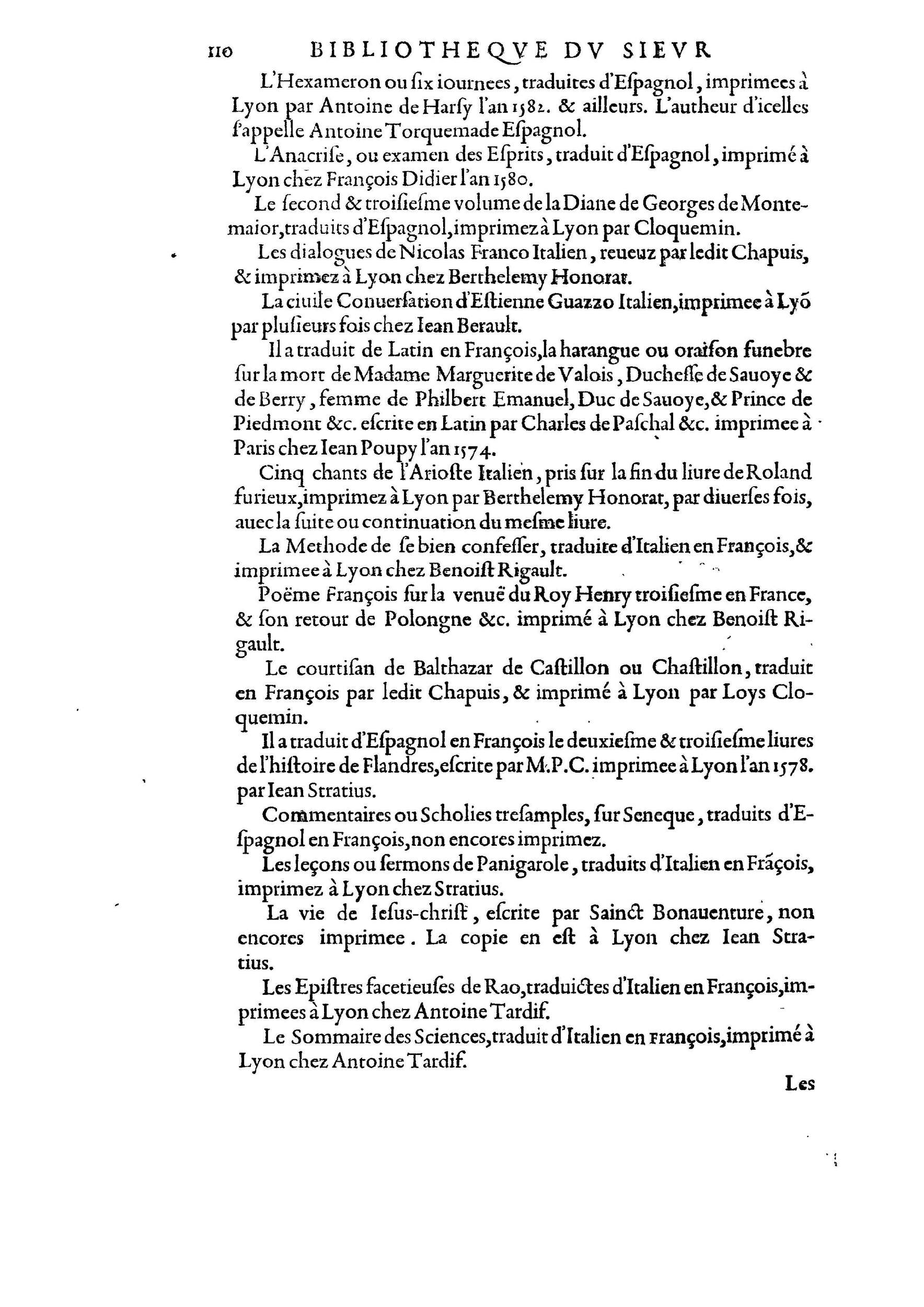 1584 - Abel L&#039;Angelier - Bibliothèques françaises - BnF