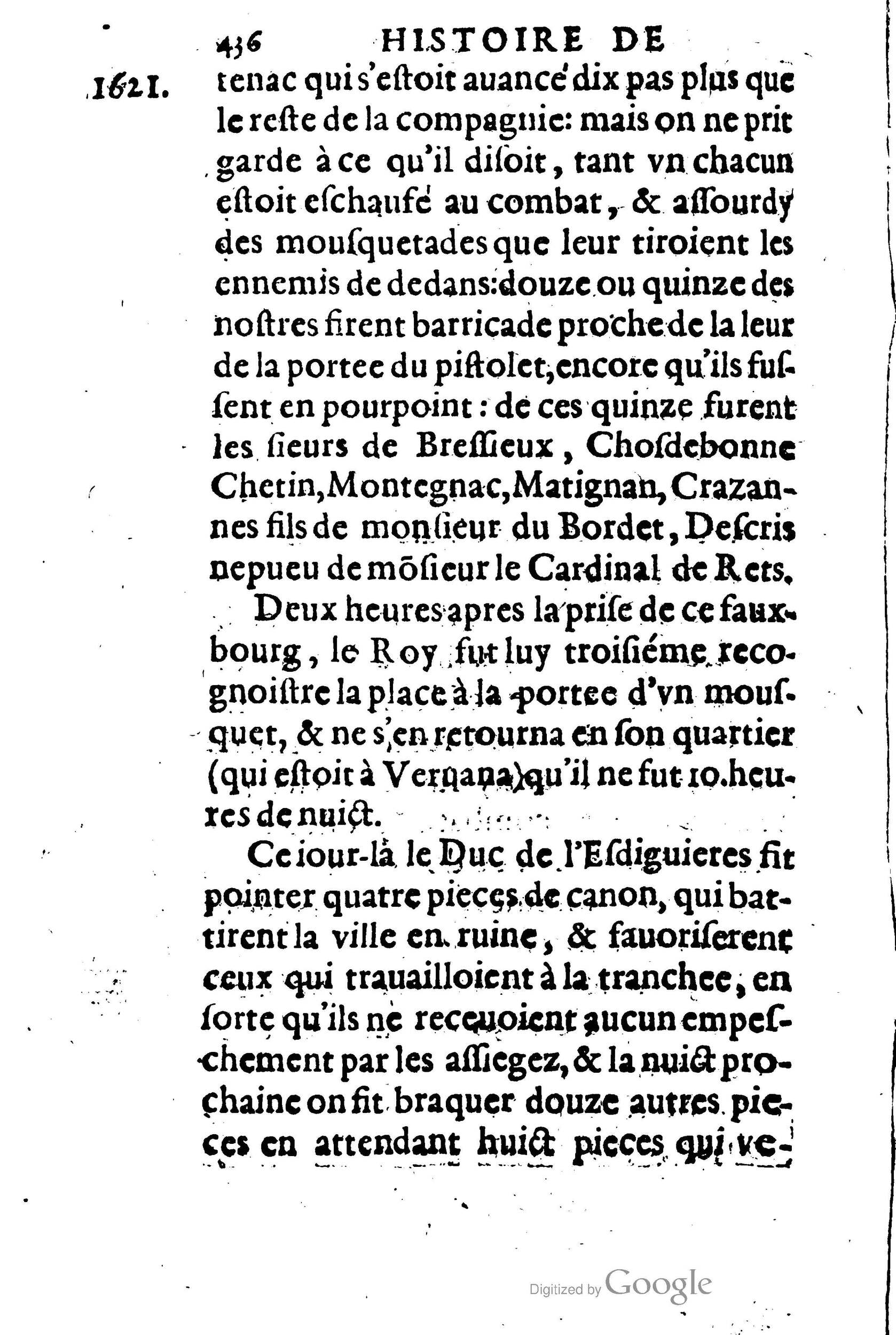 1623 - Joseph Bouillerot - Trésor de l’histoire générale de notre temps - BM Lyon