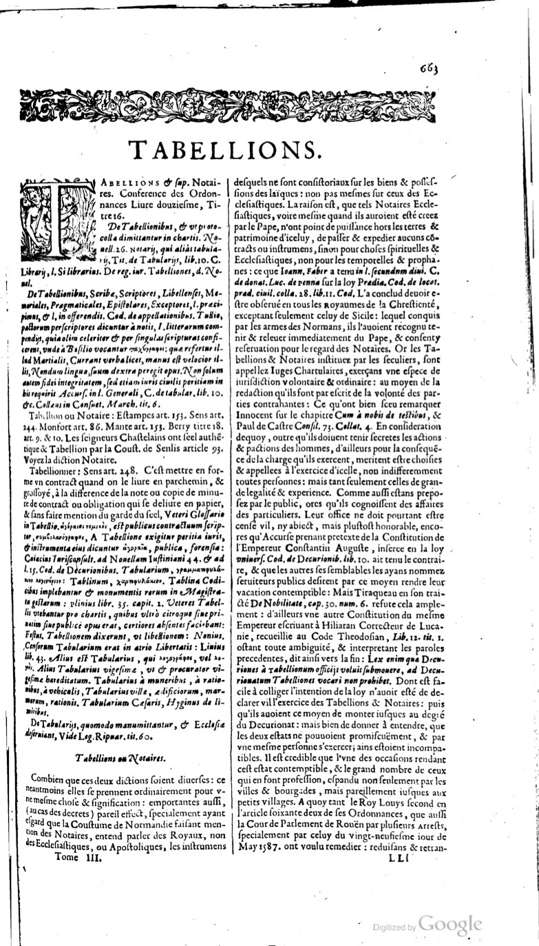 1629 - Veuve Nicolas Buon - Trésor du droit français (21754 T. 3) - BM Lyon