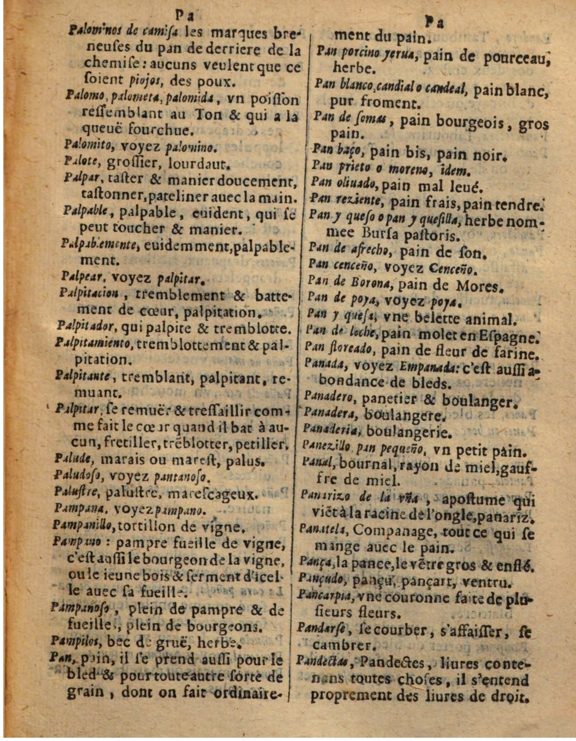 1625 - Hubert Antoine - Trésor des deux langues espagnole et française - Augsbourg