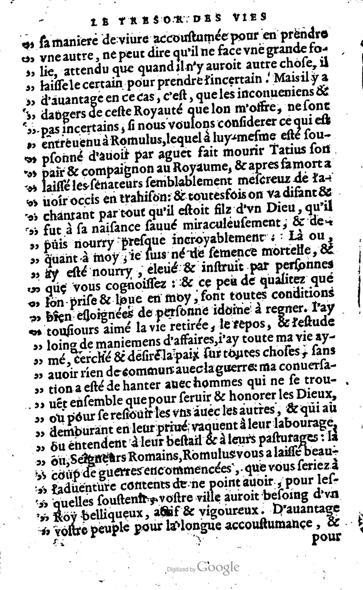 1568 - Willem Silvius - Trésor des vies de Plutarque - Anvers Plantin-Moretus