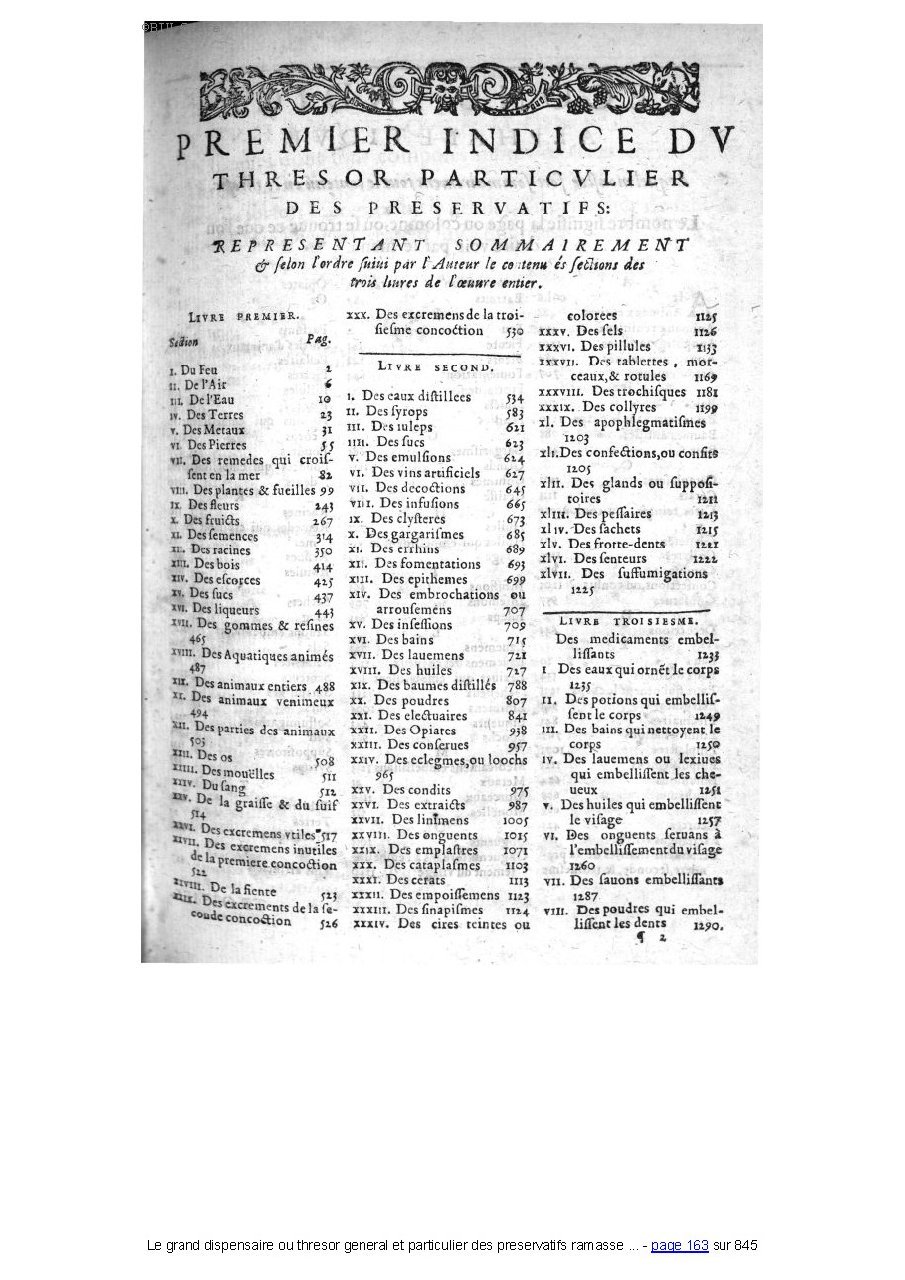 1609 - Étienne Gamonet - Grand dispensaire ou Trésor général et particulier des préservatifs - BIU Santé 1609 - Étienne Gamonet - Grand dispensaire ou Trésor général et particulier des préservatifs - BIU Santé