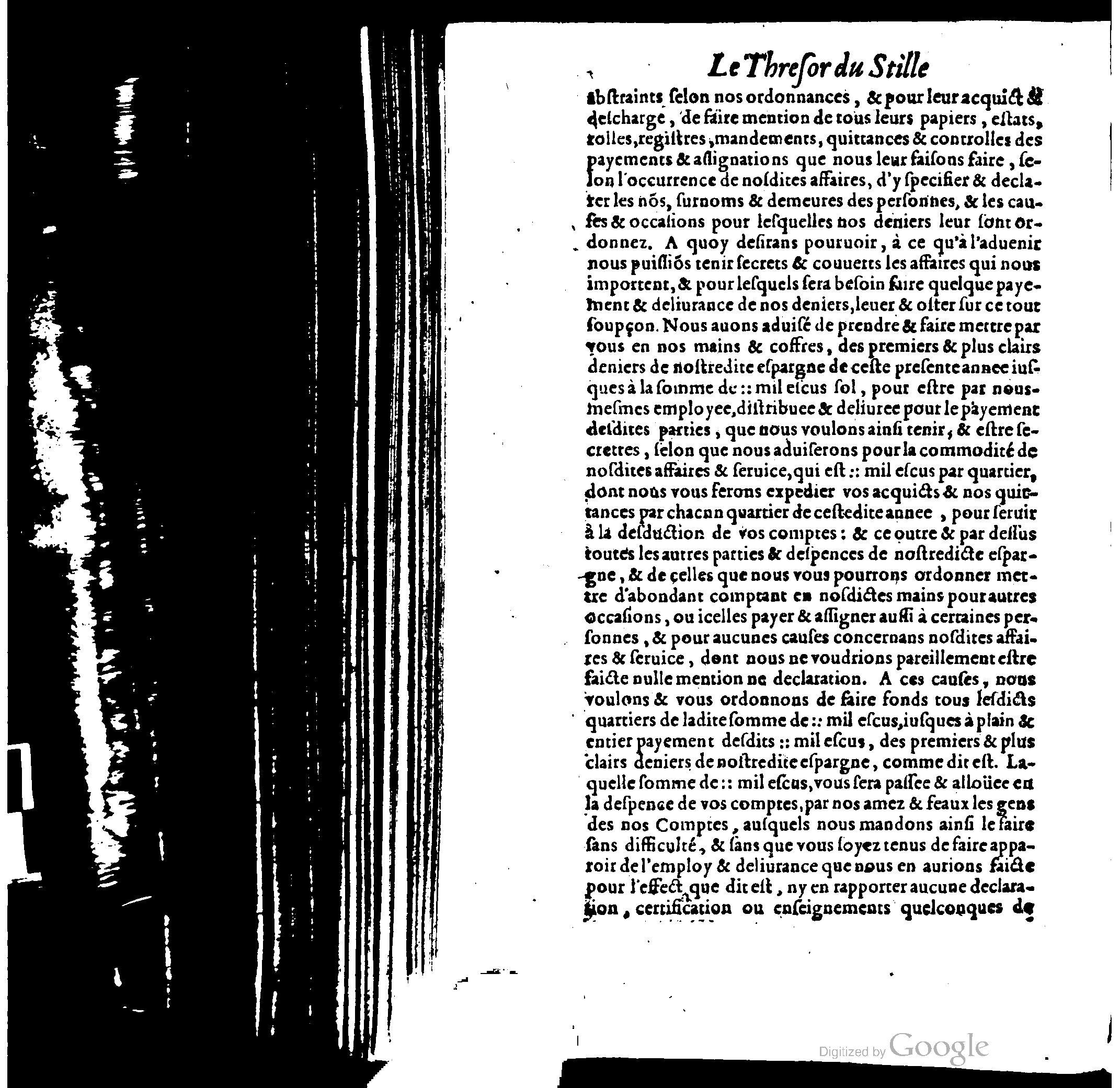 1614 - Jean Richer - Trésor du nouveau style et protocole de la chancellerie de France - BSB Munich