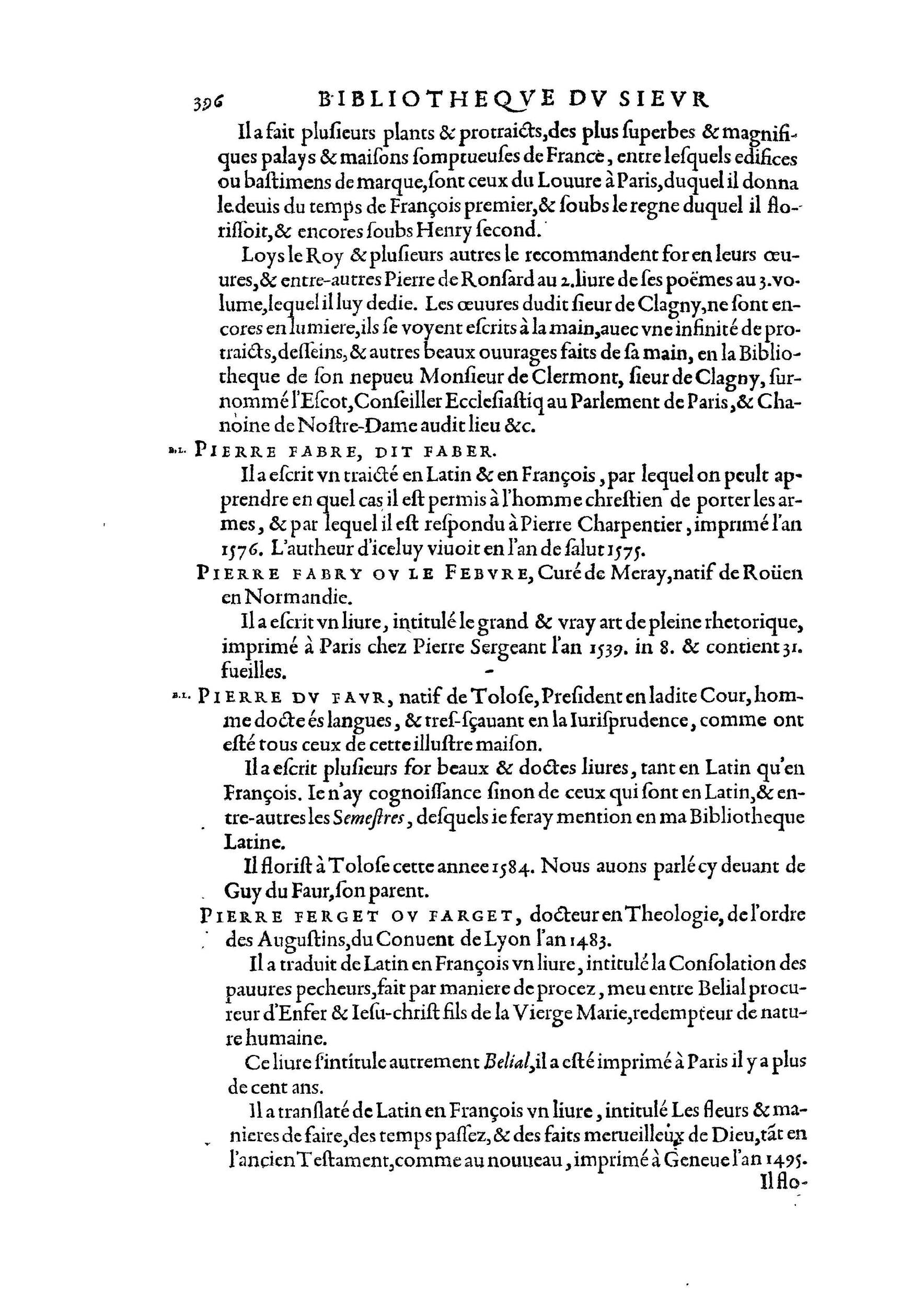 1584 - Abel L&#039;Angelier - Bibliothèques françaises - BnF