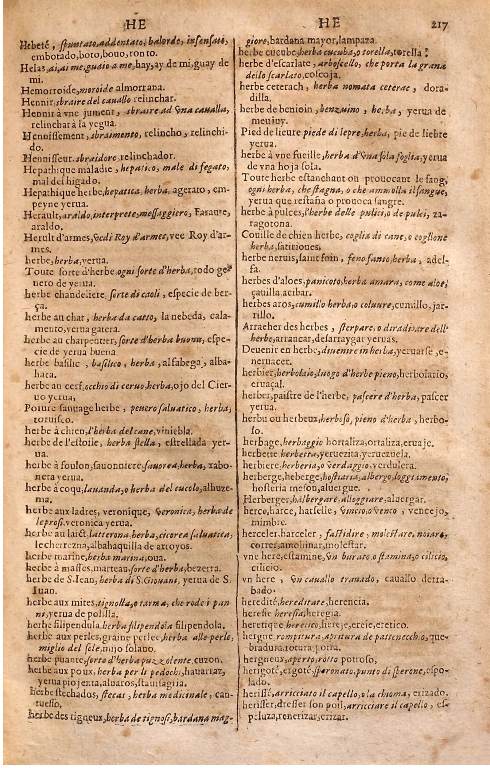 1627 - Jacques Crespin - Trésor des trois langues (Seconde partie) - Regensburg