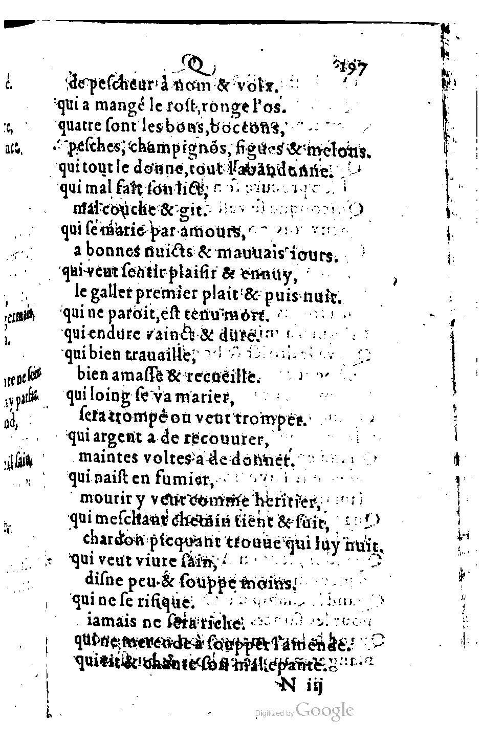 1582 - Nicolas Bonfons - Trésor des sentences dorées - BM Lyon