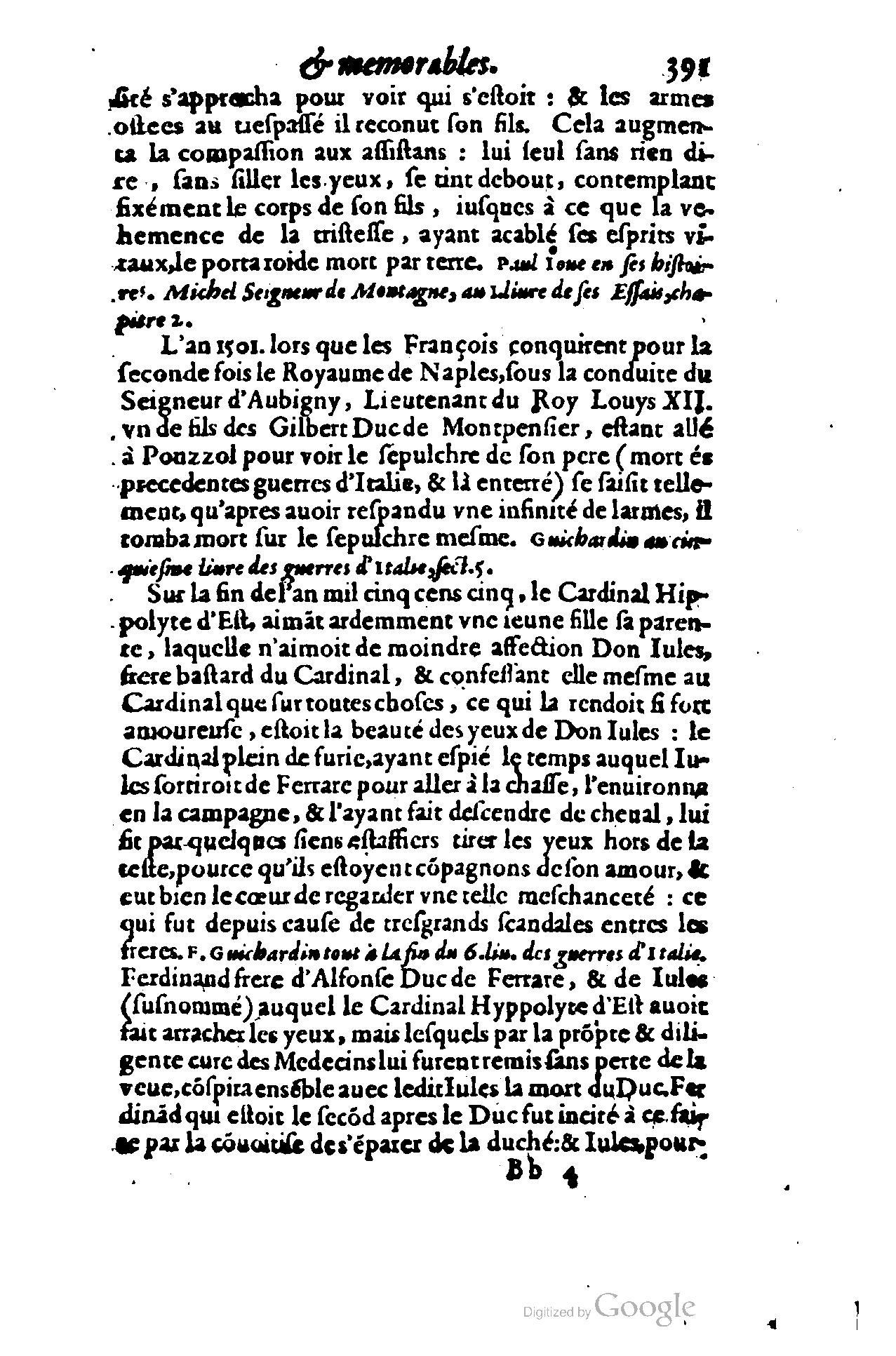 1620 - Samuel Crespin - Trésor d’histoires admirables et mémorables - BCU Lausanne