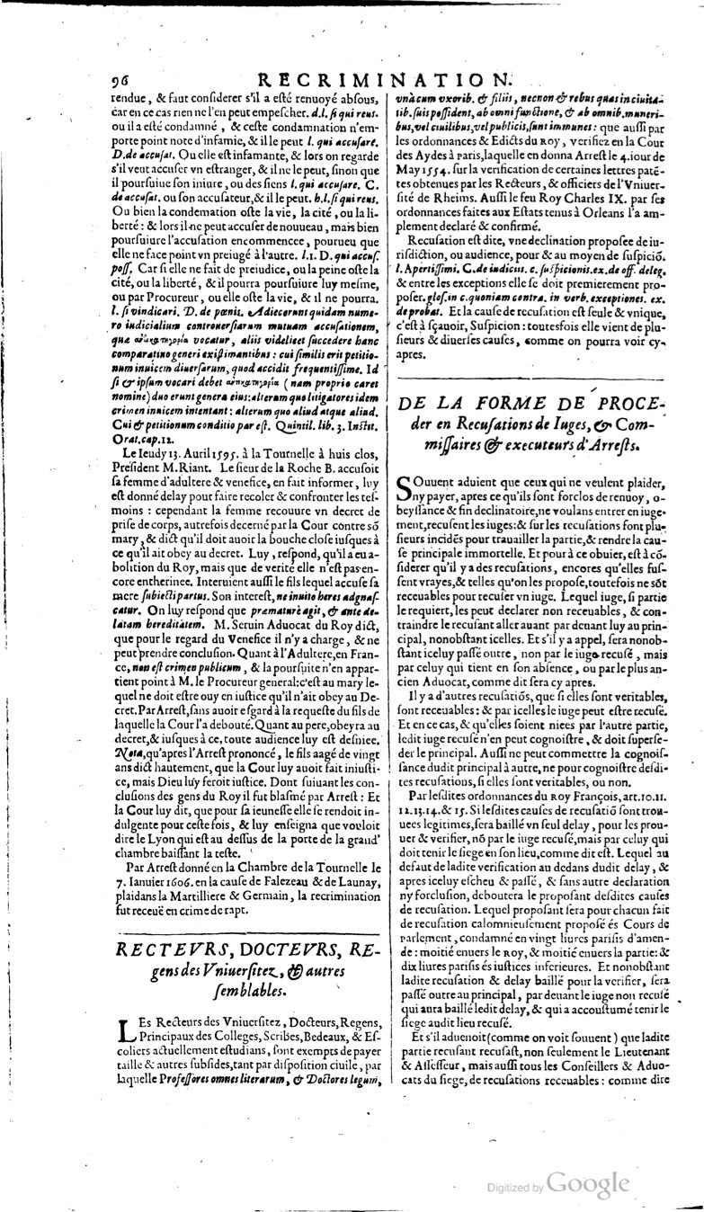1629 - Veuve Nicolas Buon - Trésor du droit français (21754 T. 3) - BM Lyon