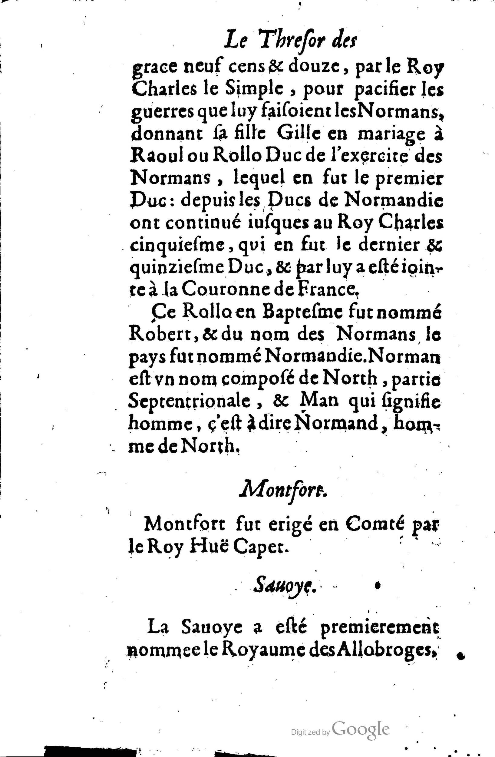 1619 - Jean Corrozet - Trésor des histoires de France - BSB Munich