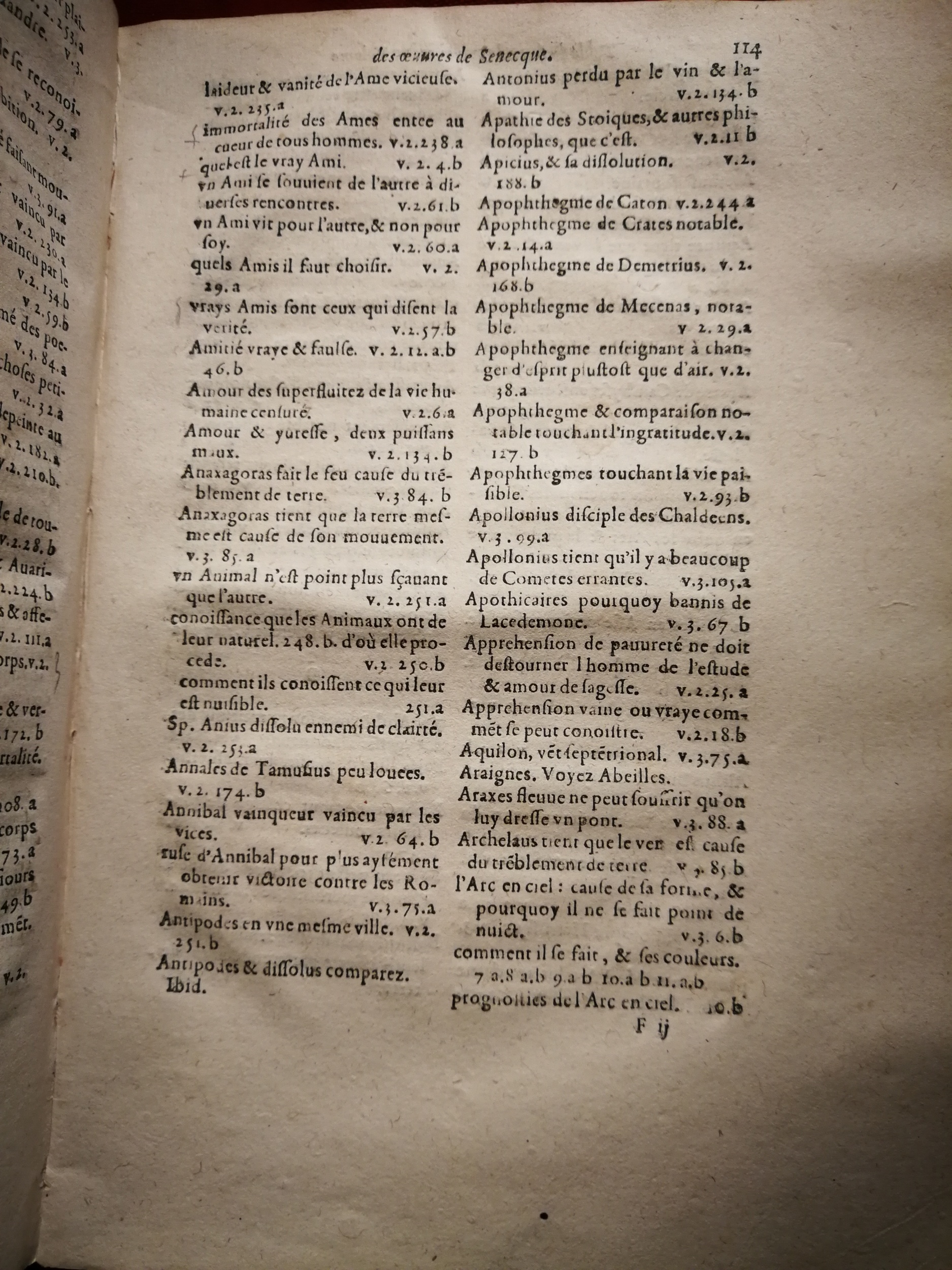 1595 - Jean Houzé - Œuvres morales et mêlées de Sénèque, Trésor de philosophie morale - T. 3 - BnF