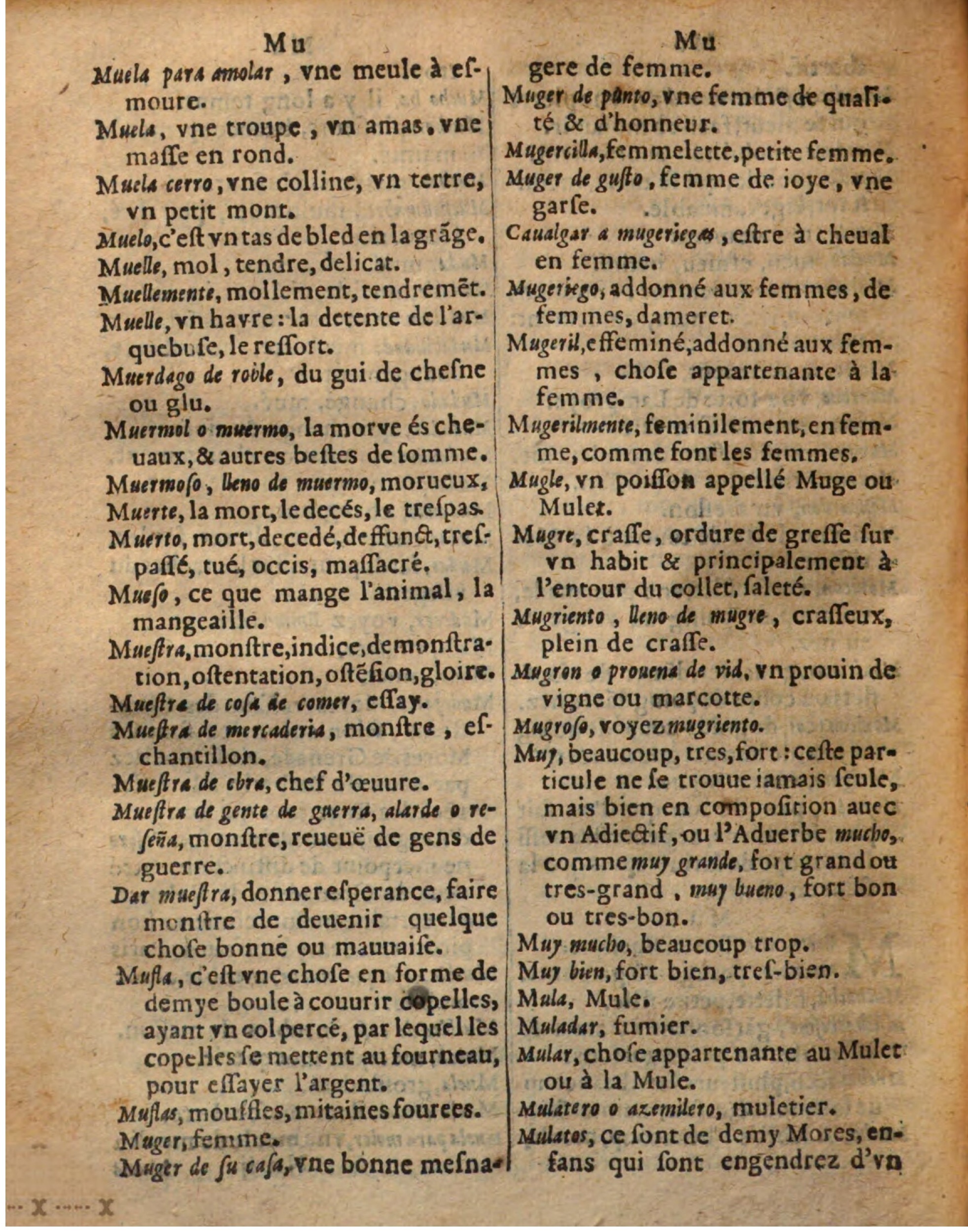 1625 - Hubert Antoine - Trésor des deux langues espagnole et française - Augsbourg