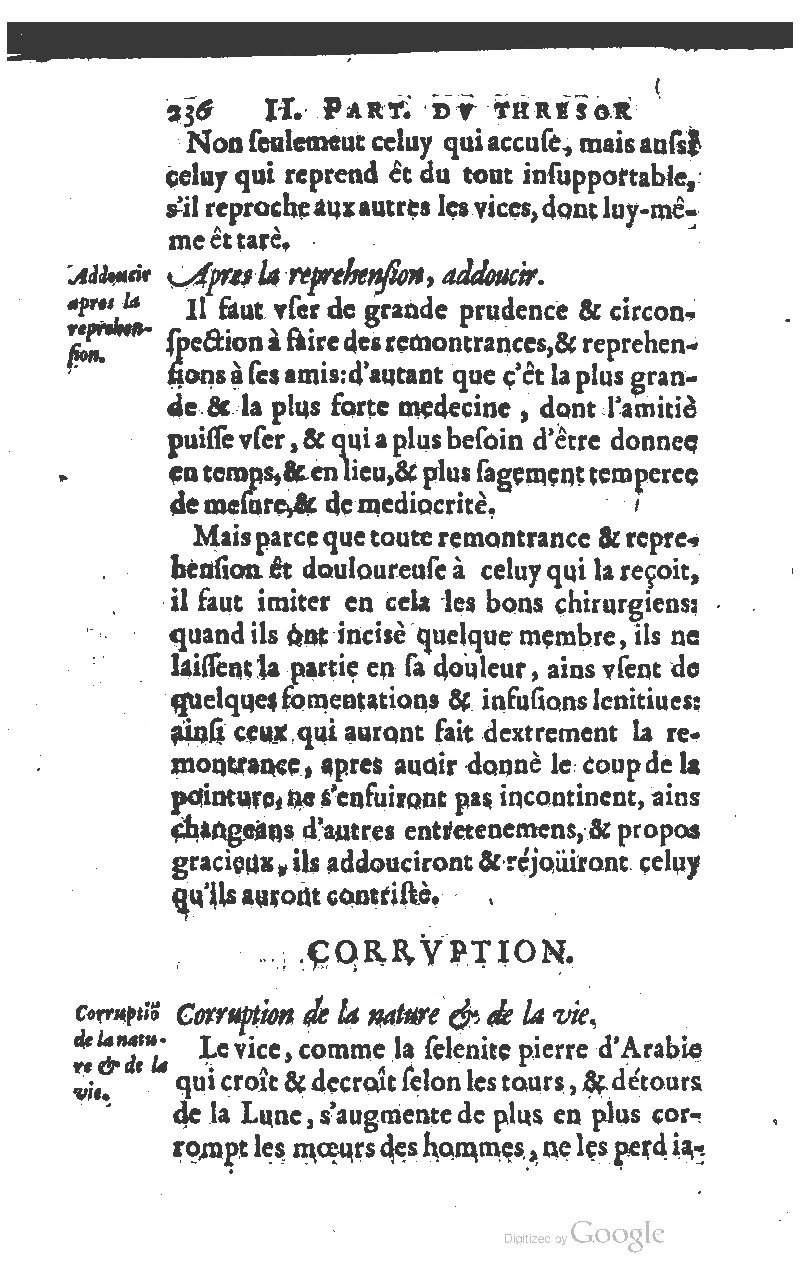 1610 - Louis Coste - Trésor de l’éloquence française (Seconde partie) - BM Lyon