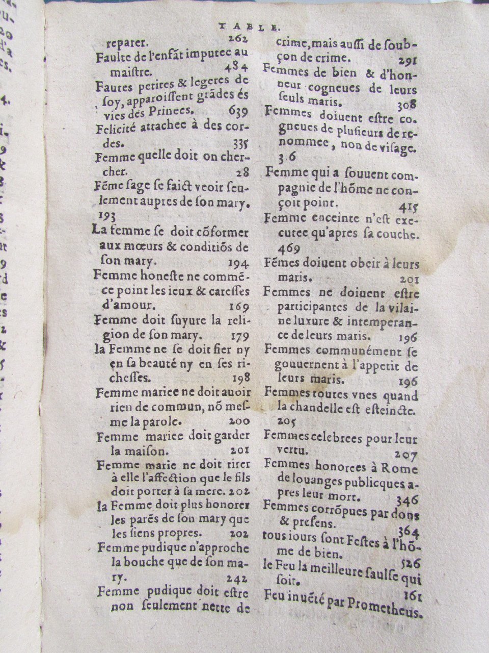 1578 - Jean Poupy - Trésor des morales de Plutarque - Vitré