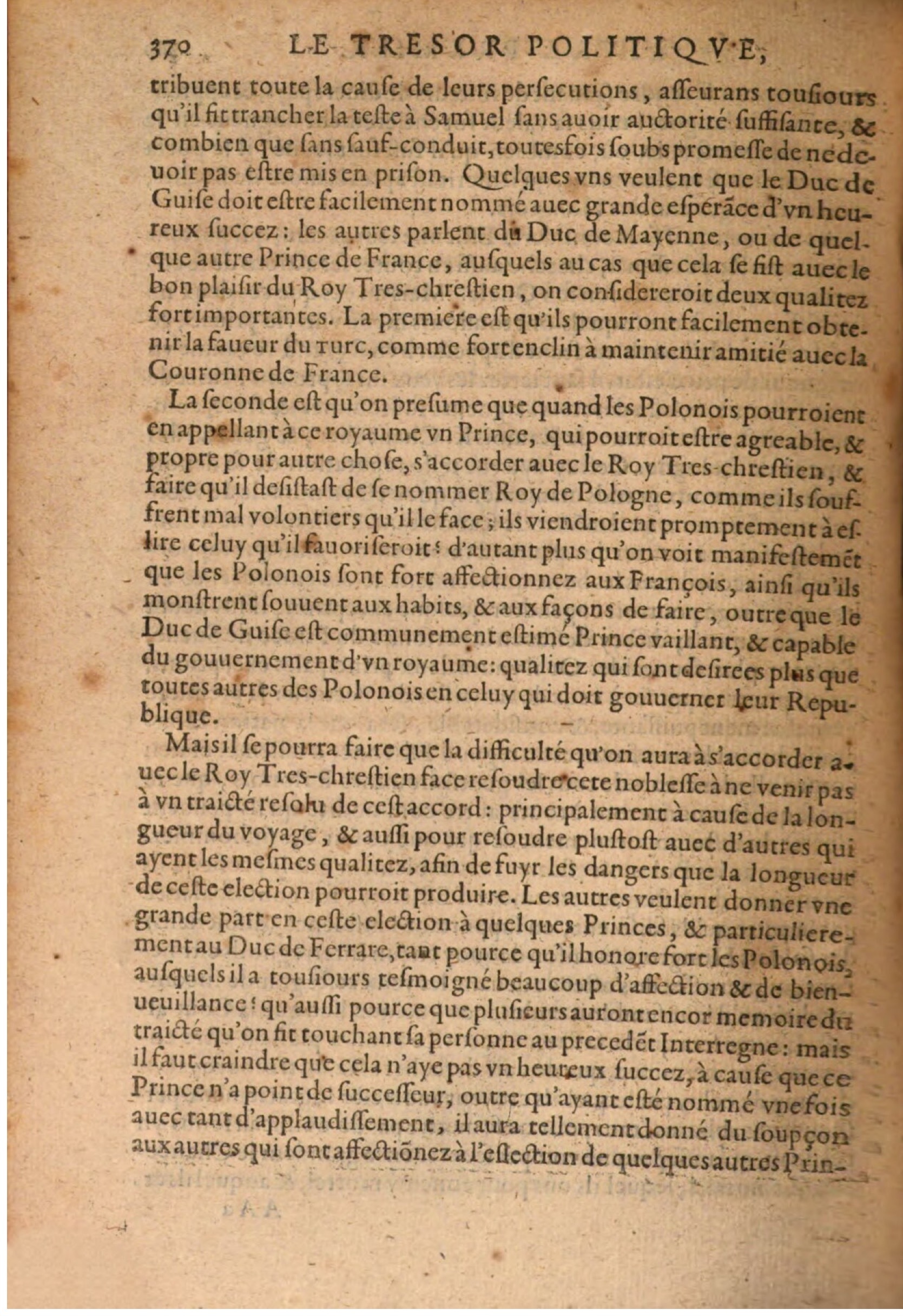 1608 - Pierre Chevalier - Trésor politique - BSB Munich