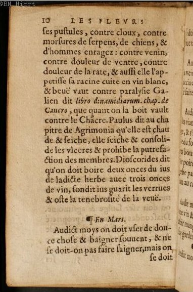 1586 - Benoît Rigaud - Trésor des fleurs et secrets de médecine - Université Paris Cité