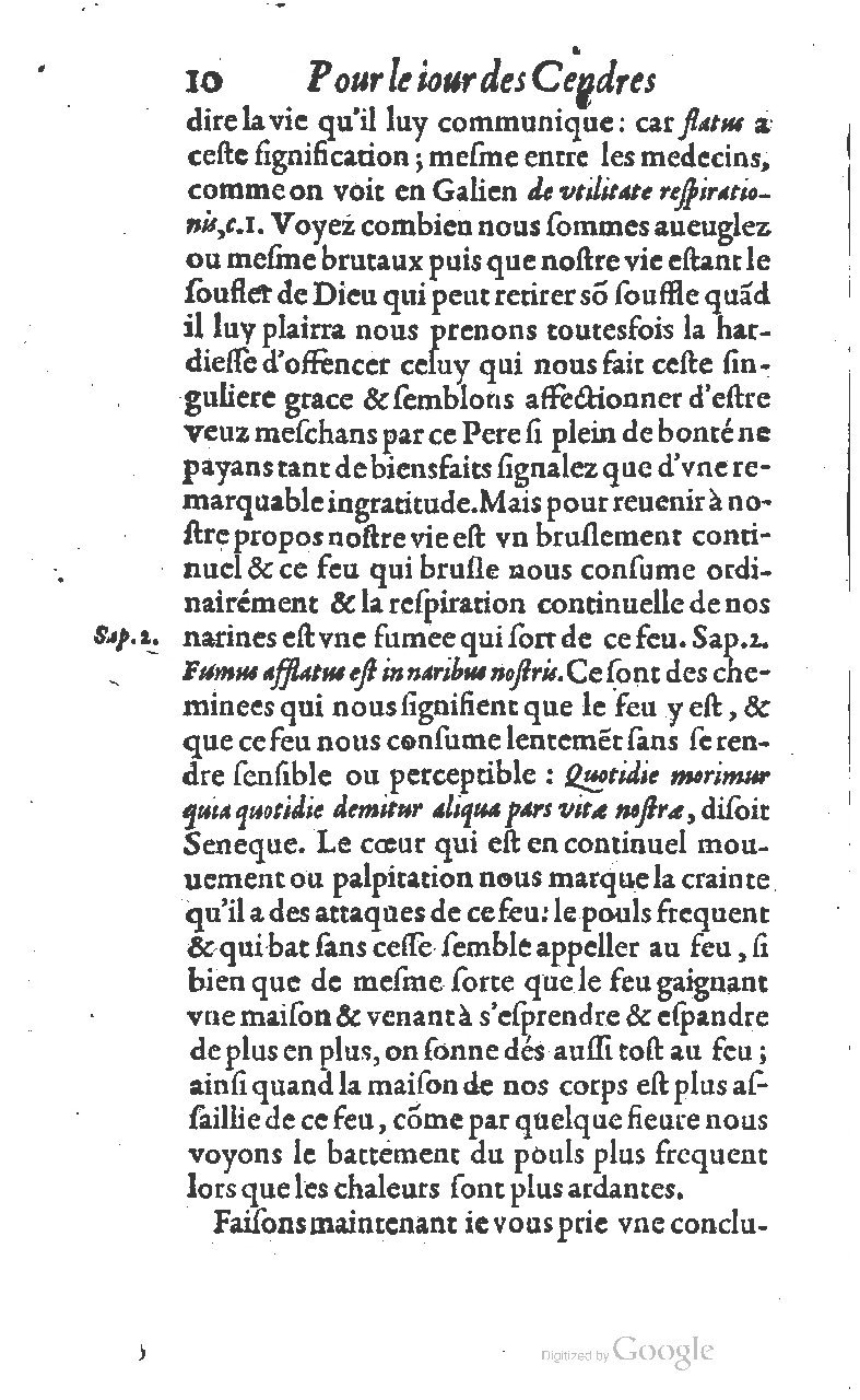 1607 - Nicolas Du Fossé - Trésor quadragésimal - T 01 - BM Lyon