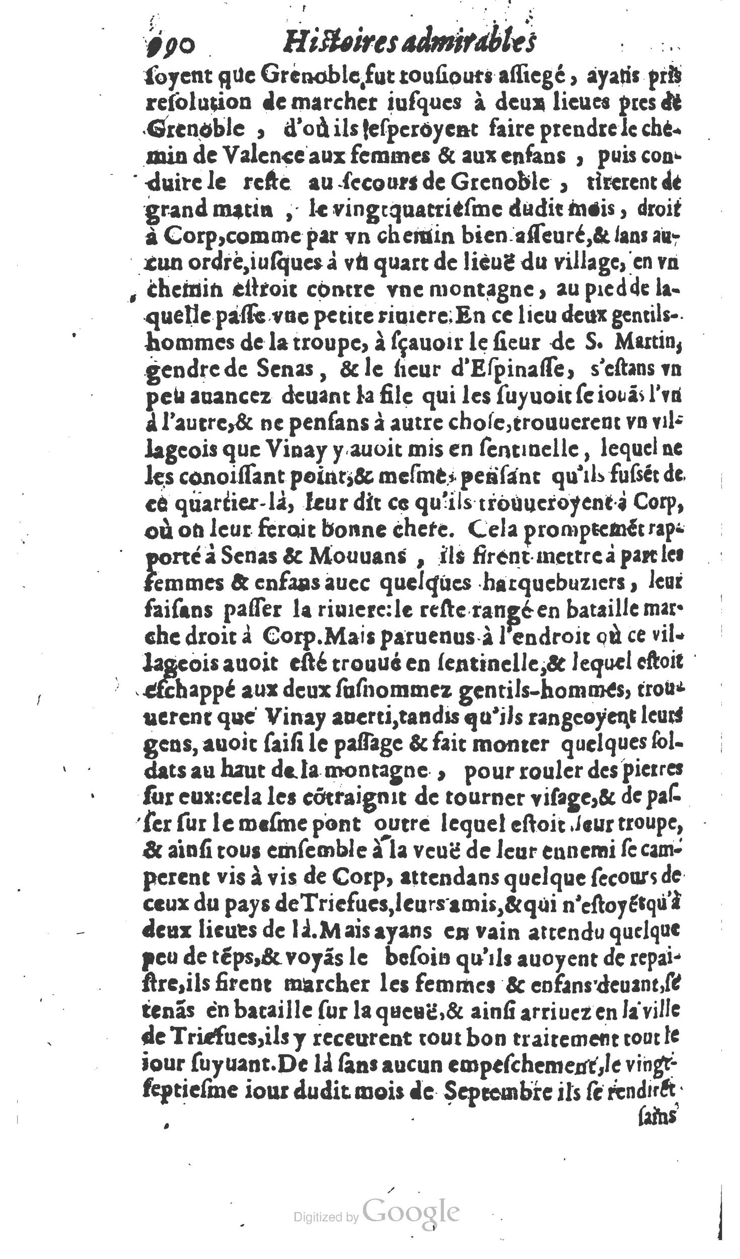 1610 - Paul Marceau - Trésor d’histoires admirables et mémorables - Princeton