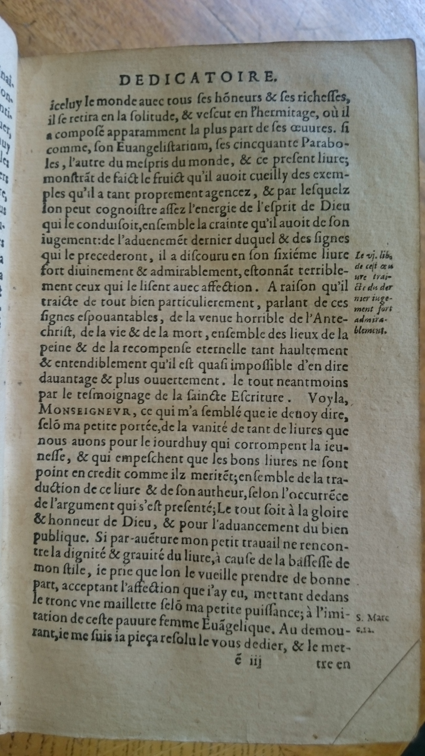 1585 - Jean Bogard - Trésor des faits et dits mémorables des hommes saints et illustres - Douai Quincy