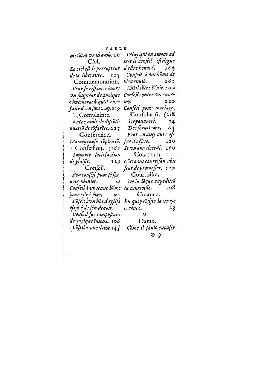 1572 - Nicolas Du Chemin - Finances et Trésor de la plume française - BM Lyon