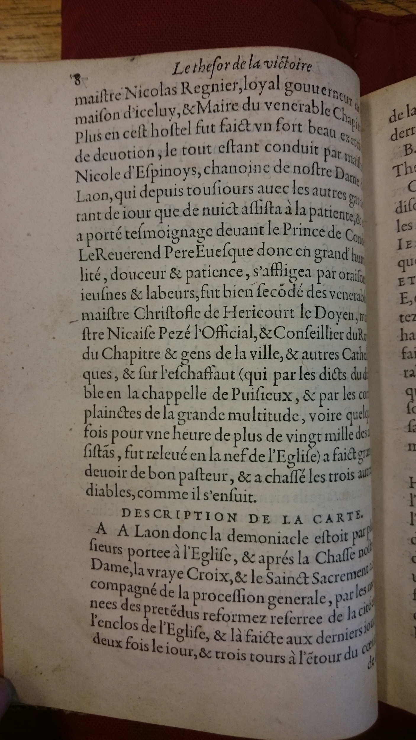 1578 - Nicolas Chesneau - Trésor et entière histoire de la triomphante victoire du corps de Dieu sur l’esprit malin - BM Lyon