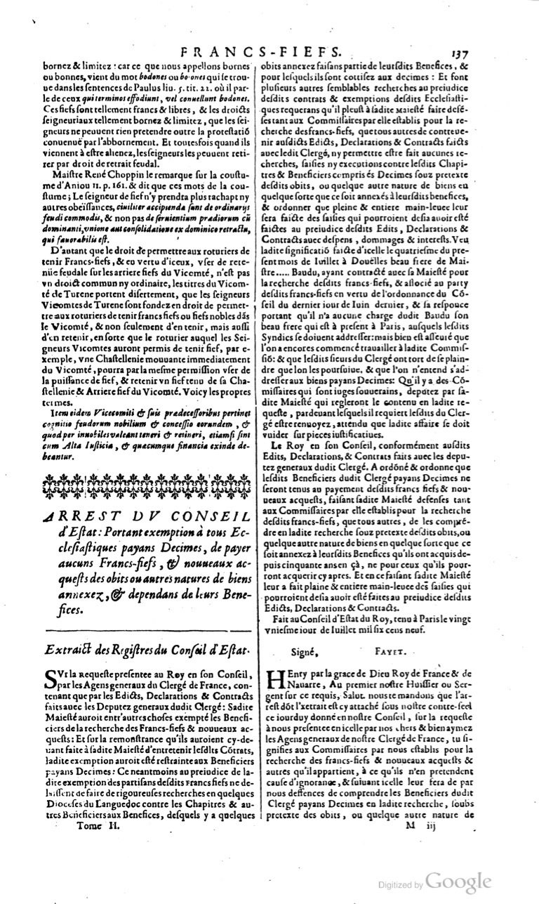 1629 - Veuve Nicolas Buon - Trésor du droit français (21754 T. 2) - BM Lyon