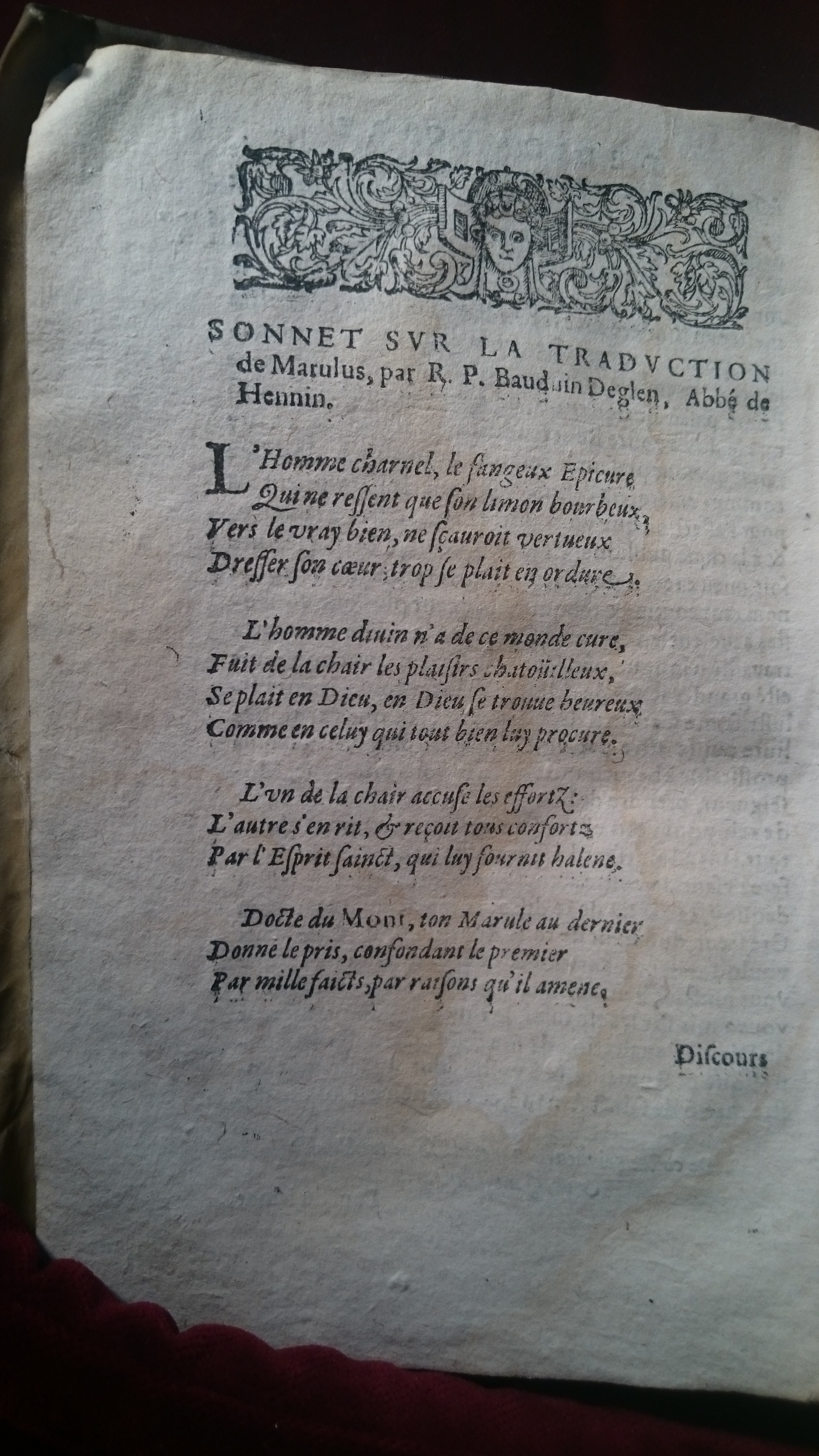 1596 - Jean Bogart - Trésor des faits et dits mémorables des hommes saints et illustres - BM Amiens
