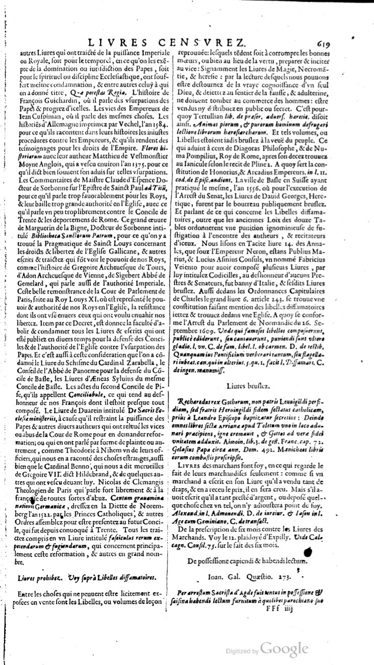 1629 - Veuve Nicolas Buon - Trésor du droit français (21754 T. 2) - BM Lyon