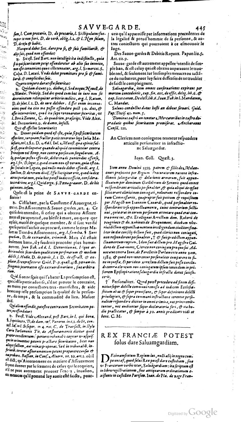 1629 - Veuve Nicolas Buon - Trésor du droit français (21754 T. 3) - BM Lyon
