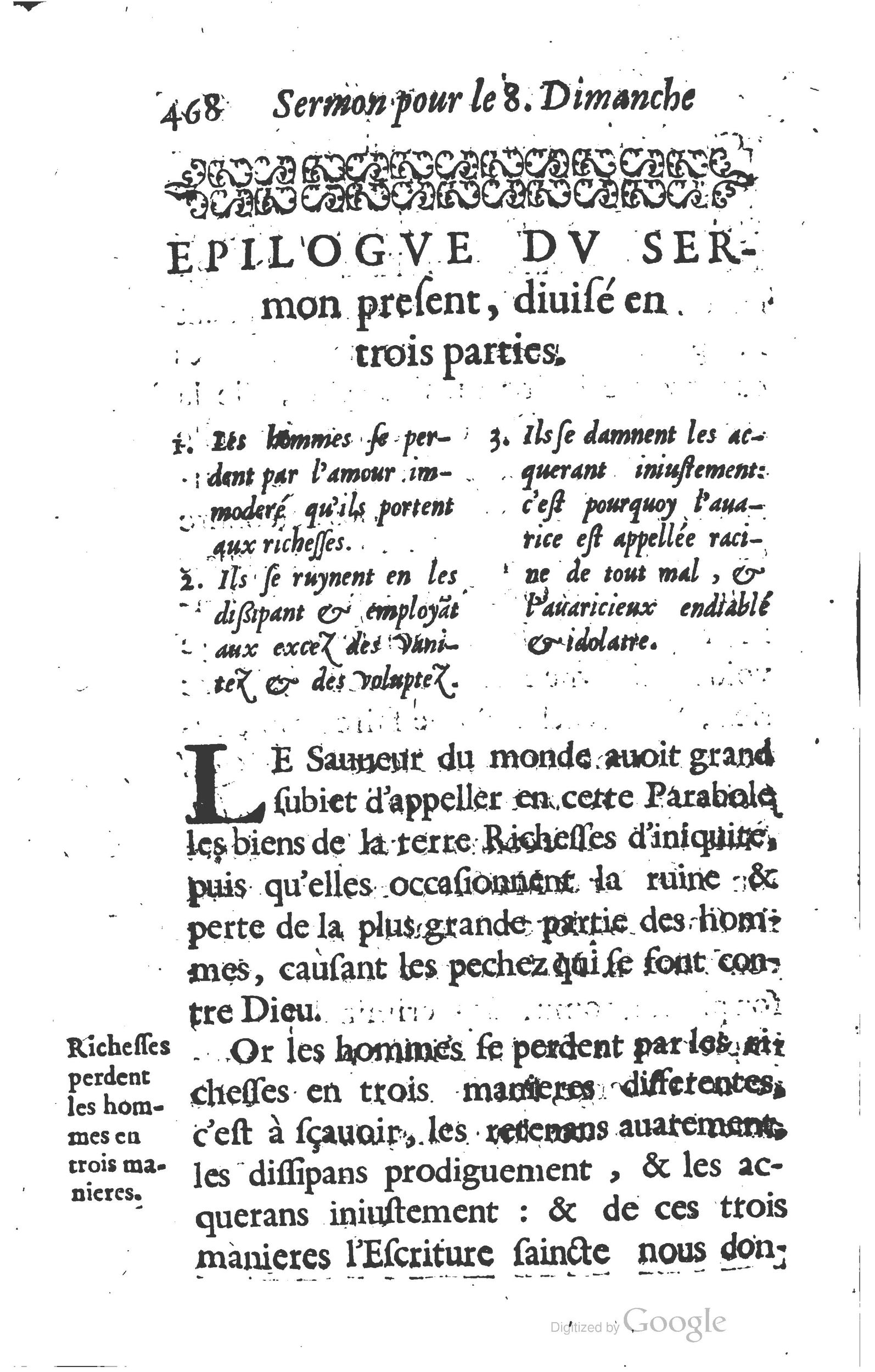 1629 - Manassés de Préaulx - Sermons ou Trésors de la piété chrétienne - BM Lyon