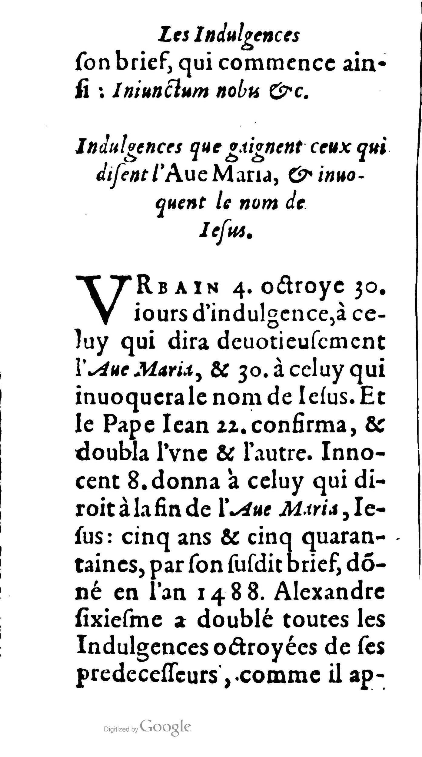 1604 - Jean Le Bouc - Trésor des indulgences du Saint Rosaire - BM Lyon 1604 - Jean Le Bouc - Trésor des indulgences du Saint Rosaire - BM Lyon