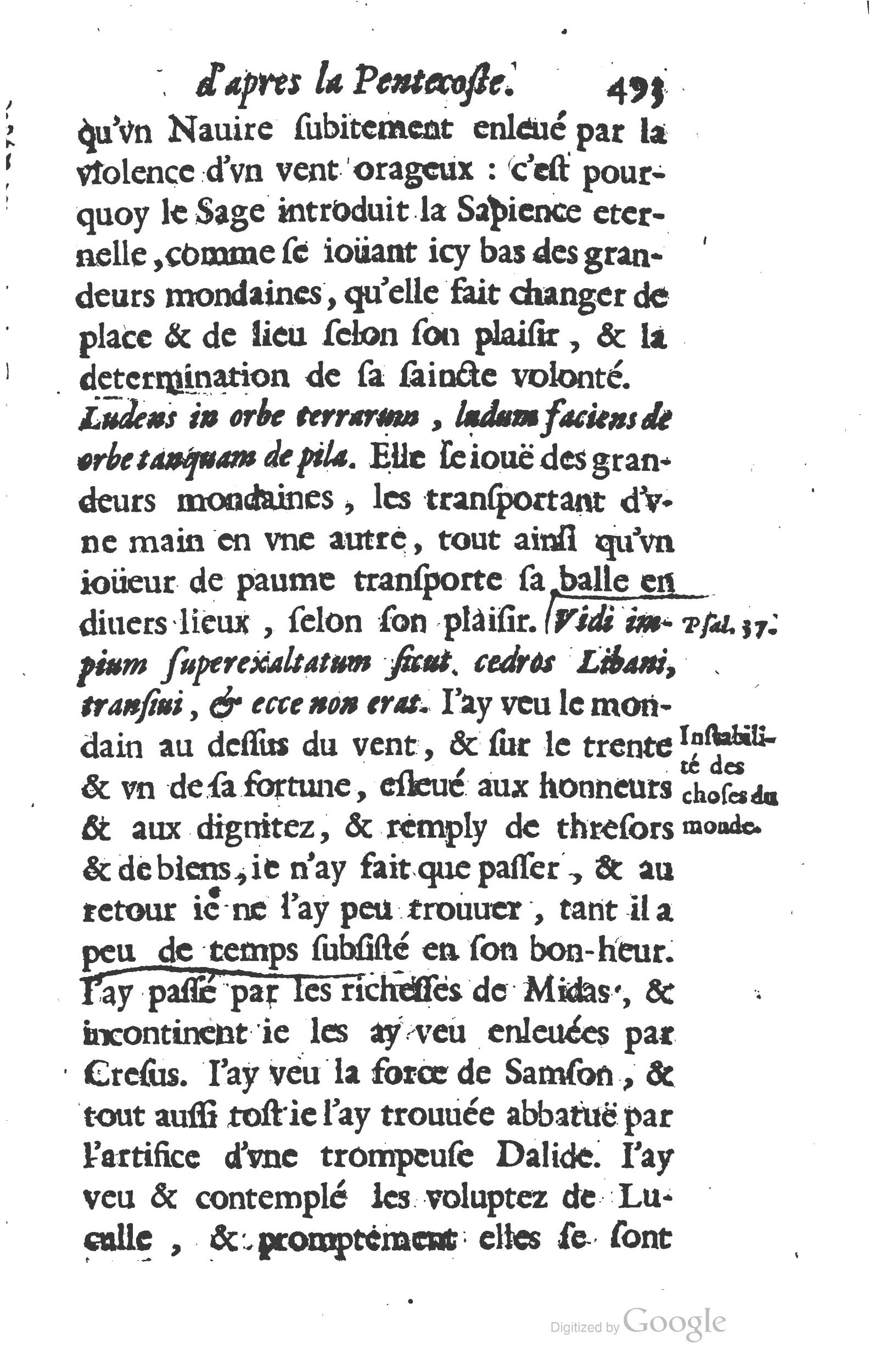 1629 - Manassés de Préaulx - Sermons ou Trésors de la piété chrétienne - BM Lyon