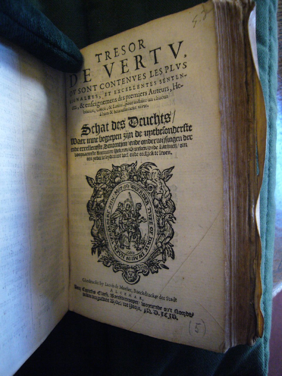 1594 - Cornelis Claesz  -Trésor de vertu - BnF Arsenal