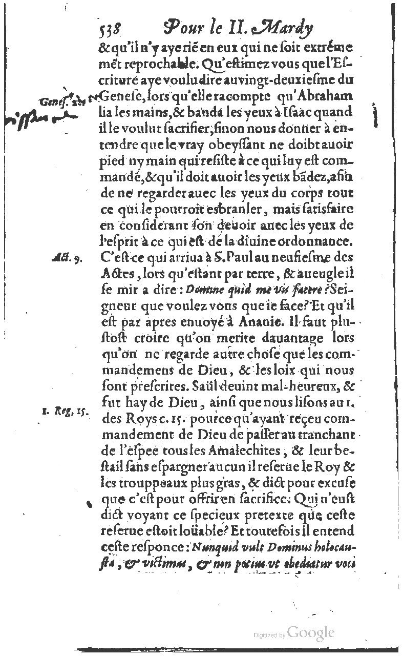 1607 - Nicolas Du Fossé - Trésor quadragésimal - T 01 - BM Lyon