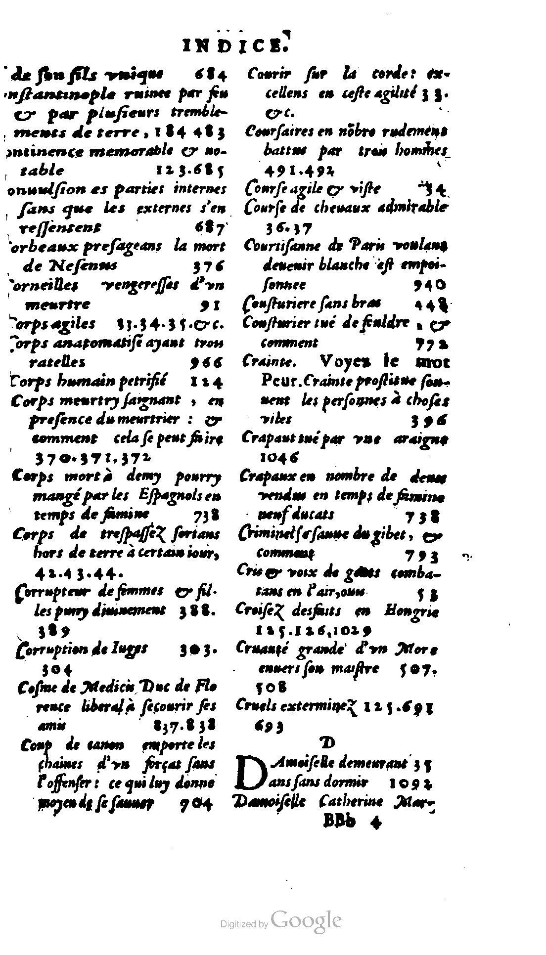 1620 - Samuel Crespin - Trésor d’histoires admirables et mémorables - BCU Lausanne