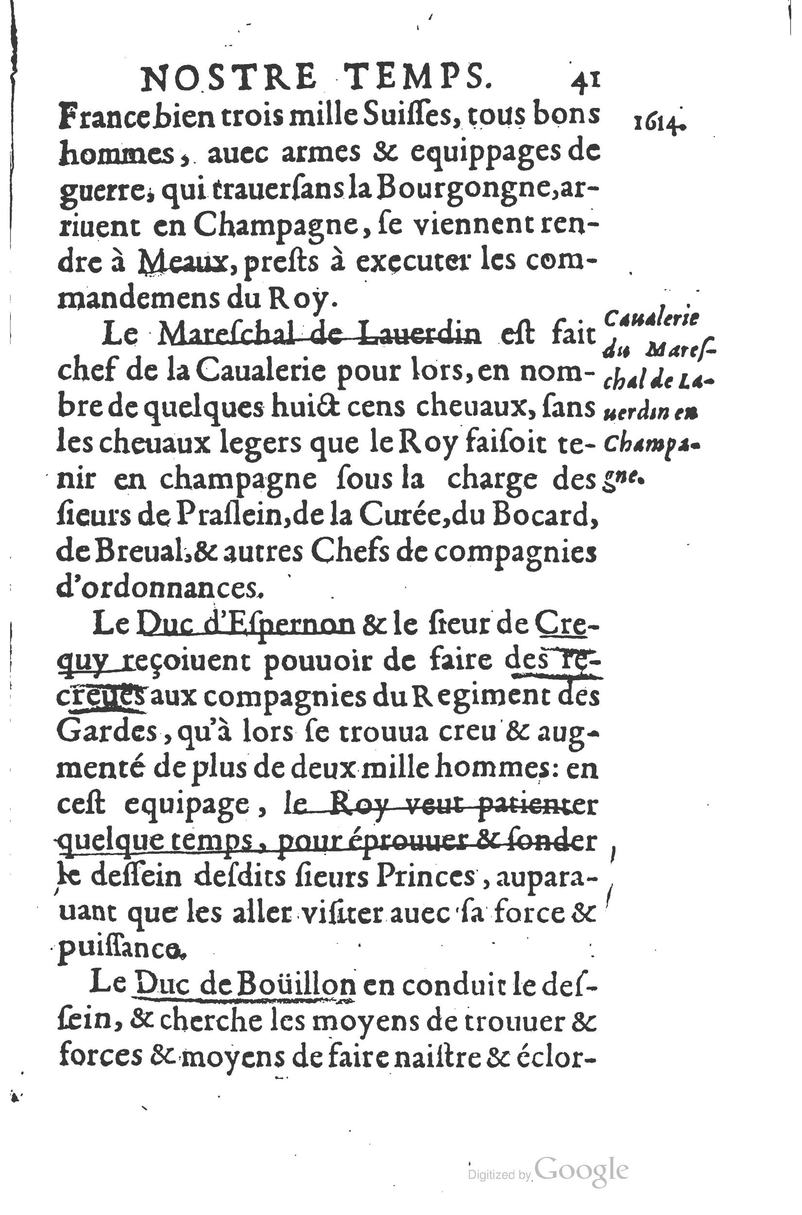 1626 - Joseph Bouillerot - Trésor de l’histoire générale de notre temps - BSB Munich