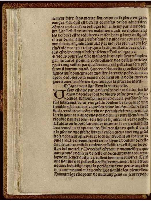 1532 - Jean Bignon - Trésor du remède préservatif et guérison de la peste - Séville Capitular y Colombina 1532 - Jean Bignon - Trésor du remède préservatif et guérison de la peste - Séville Capitular y Colombina