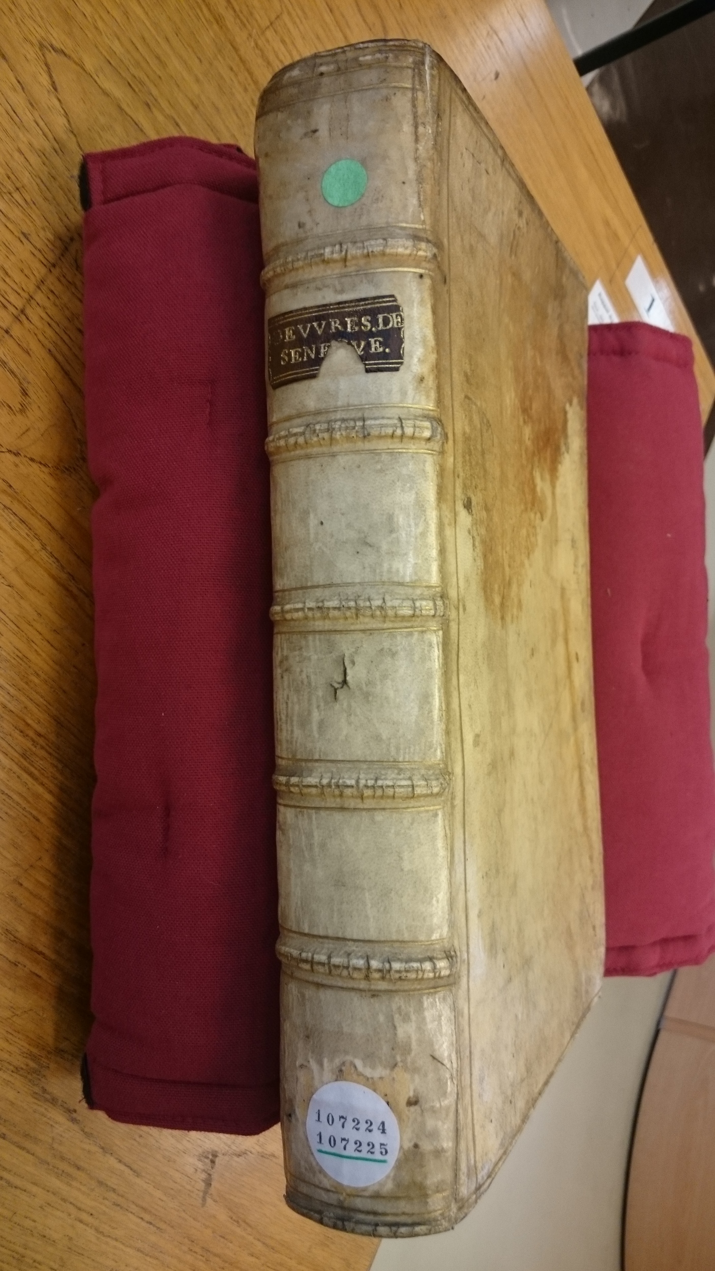 1598 - Jean Houzé - Œuvres morales et mêlées de Sénèque, Trésor de philosophie morale - BM Lyon