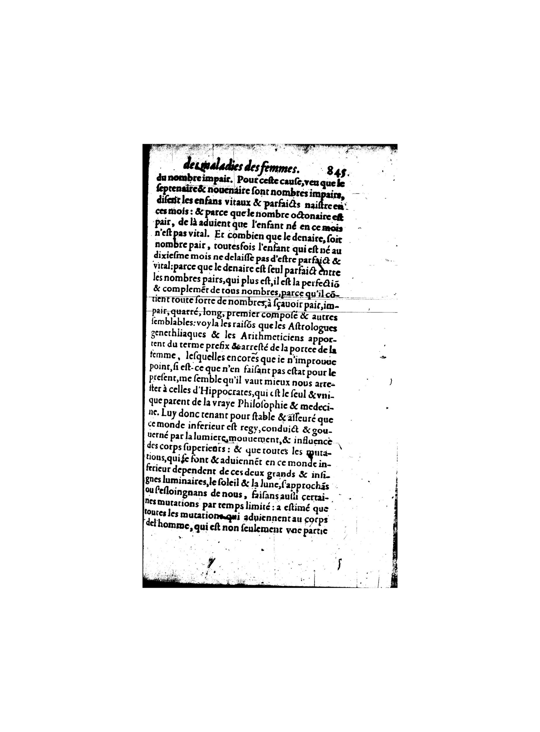1587 - Jacques du Puis - Trésor des remèdes secrets pour les maladies des femmes - BnF