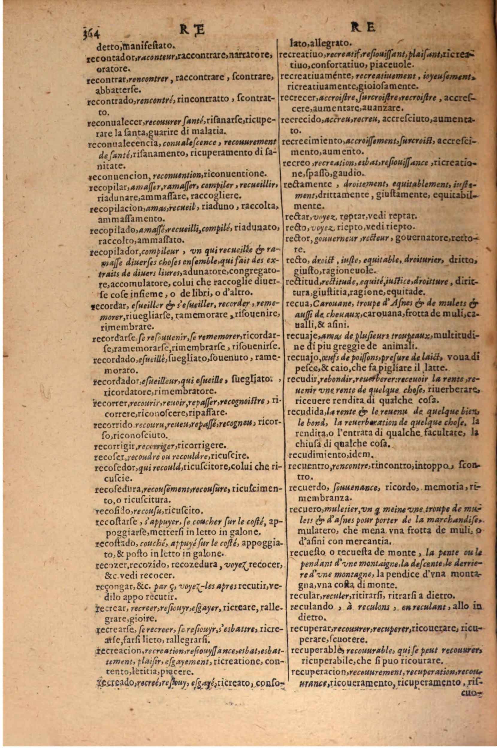 1606 - Samuel Crespin - Thresor des trois langues, francoise, italiene et espagnolle - BSB Munich