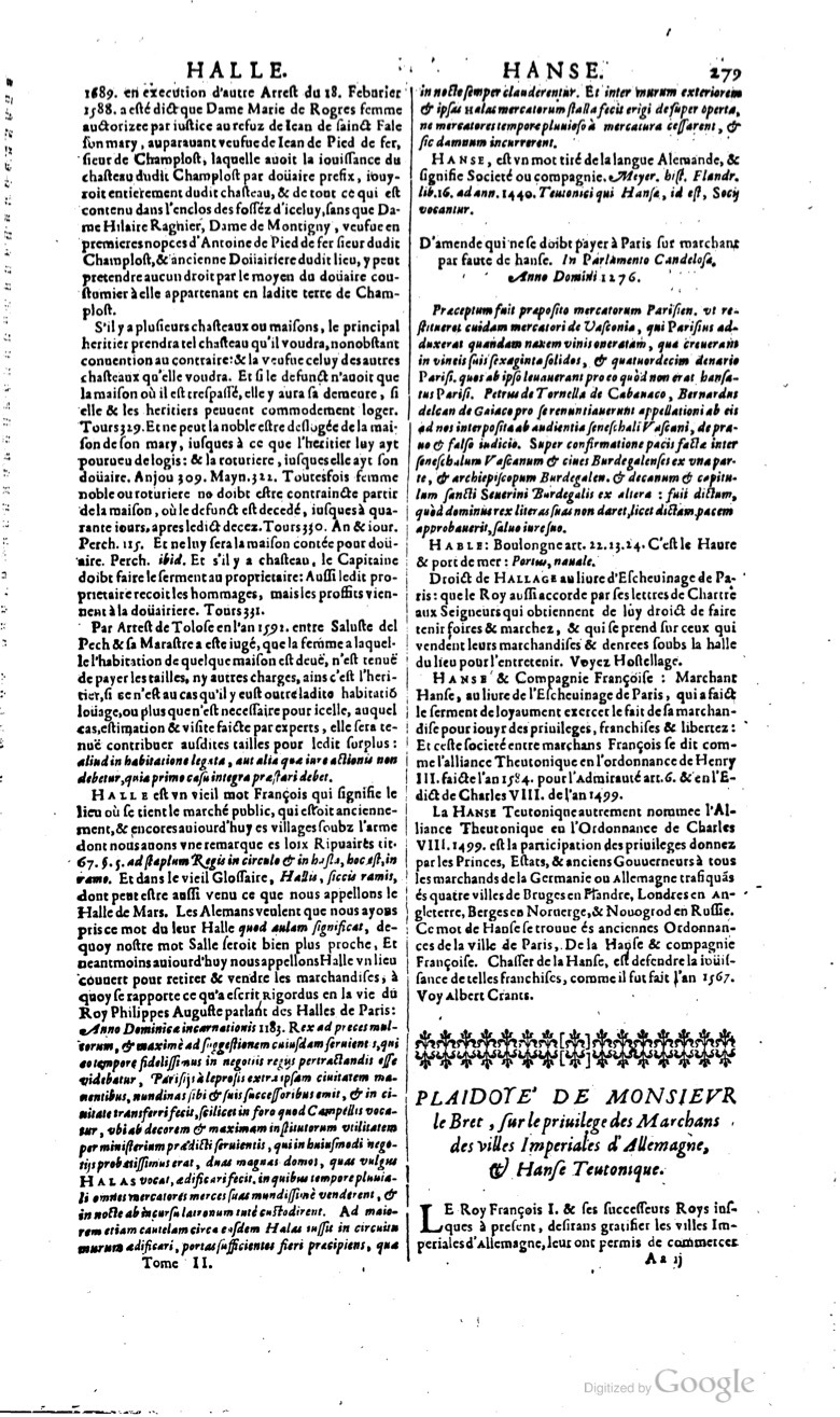 1629 - Veuve Nicolas Buon - Trésor du droit français (29620 T. 2) - BM Lyon